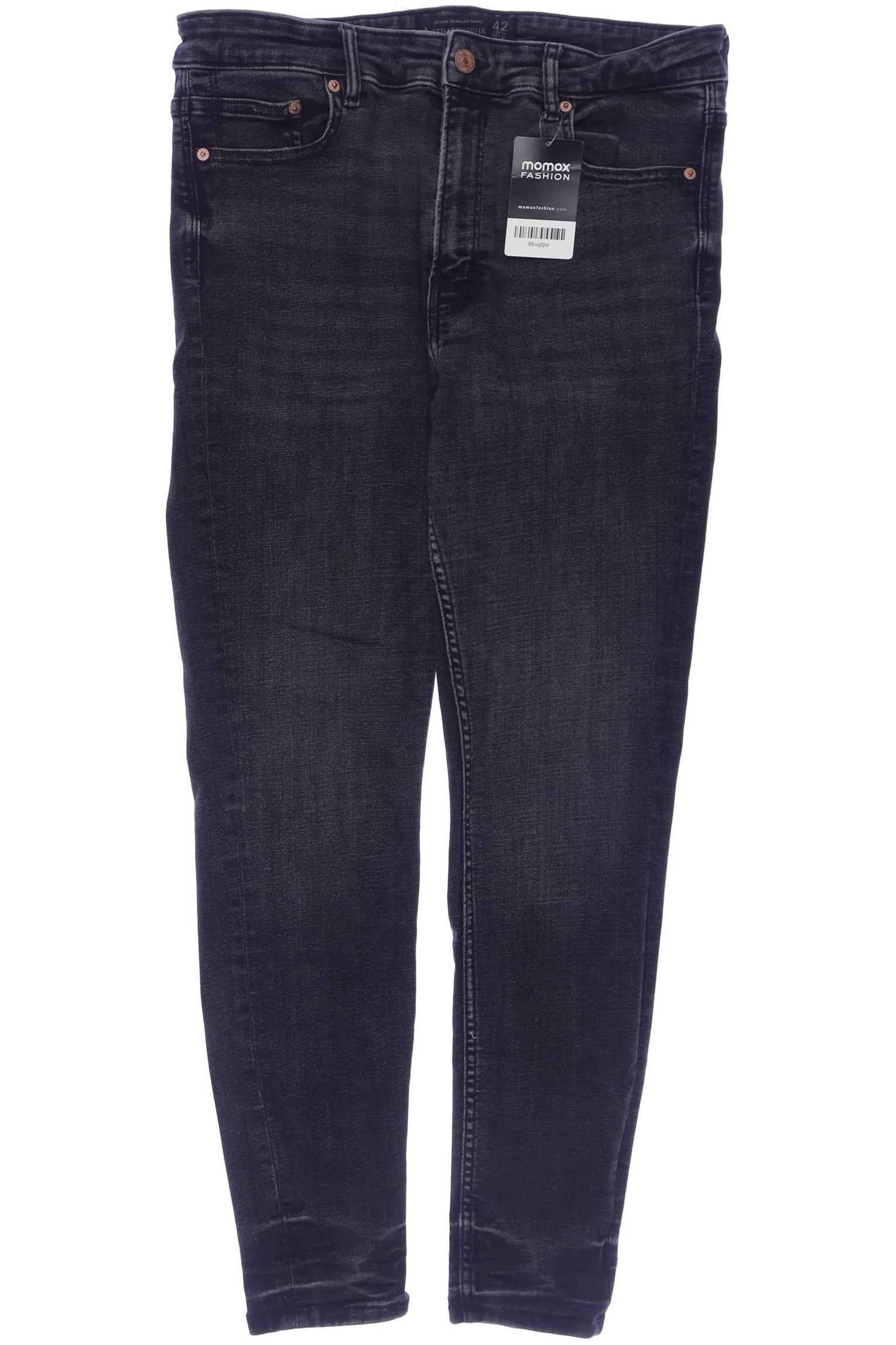 

Stradivarius Damen Jeans, schwarz, Gr. 42