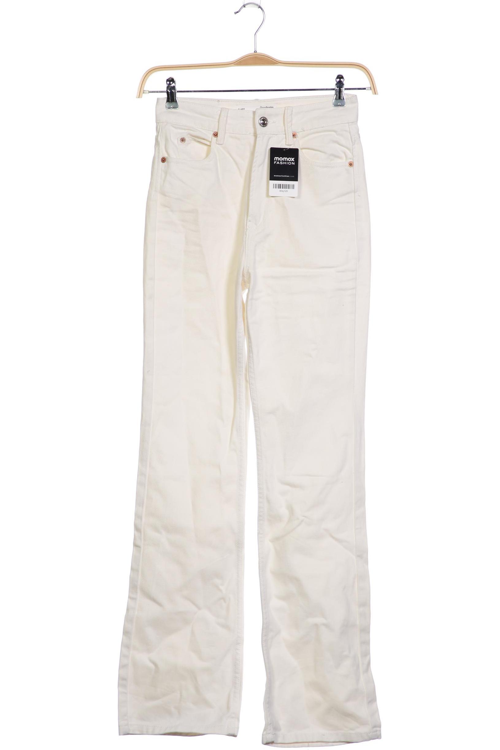 

Stradivarius Damen Jeans, weiß, Gr. 34