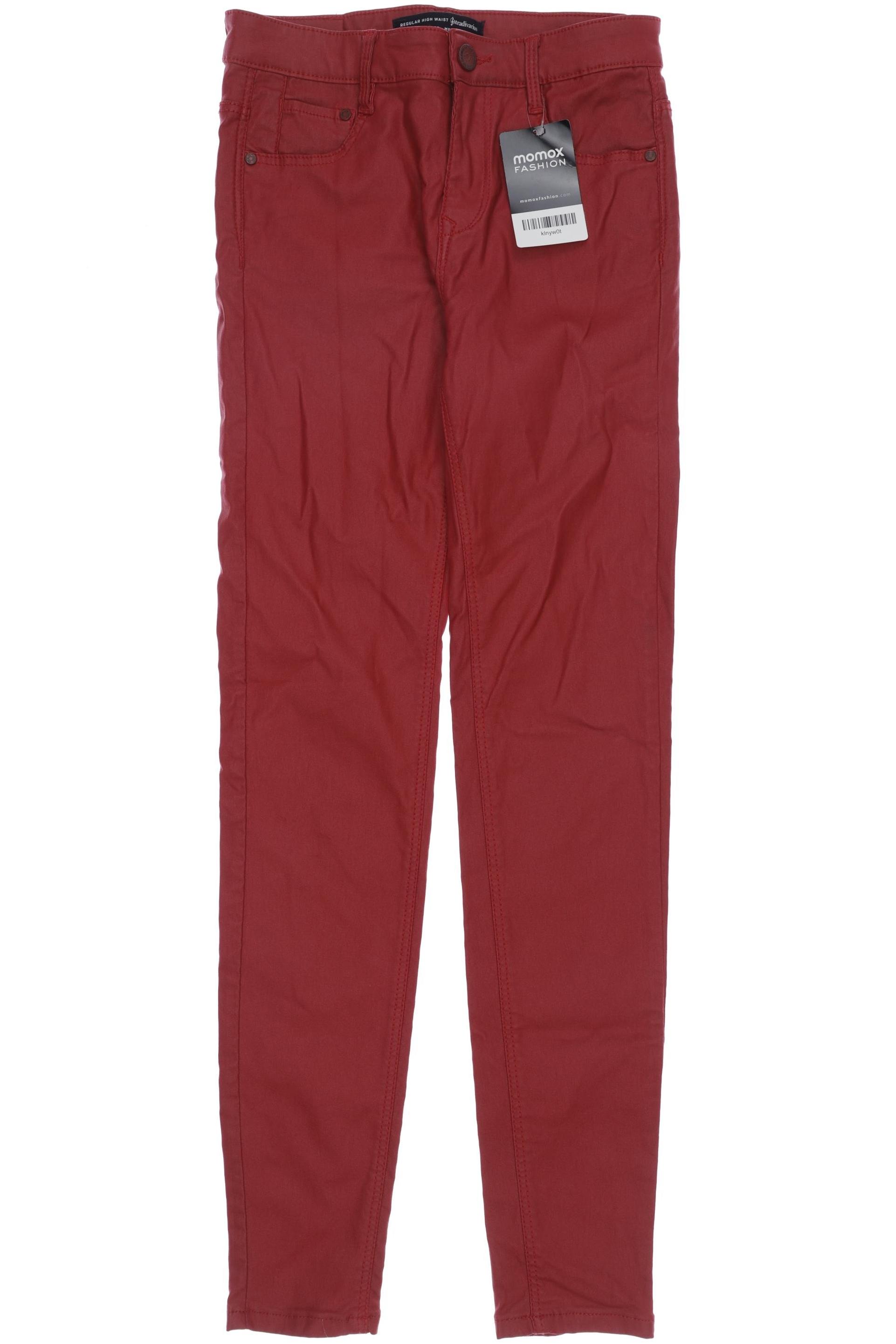 

Stradivarius Damen Jeans, rot, Gr. 34