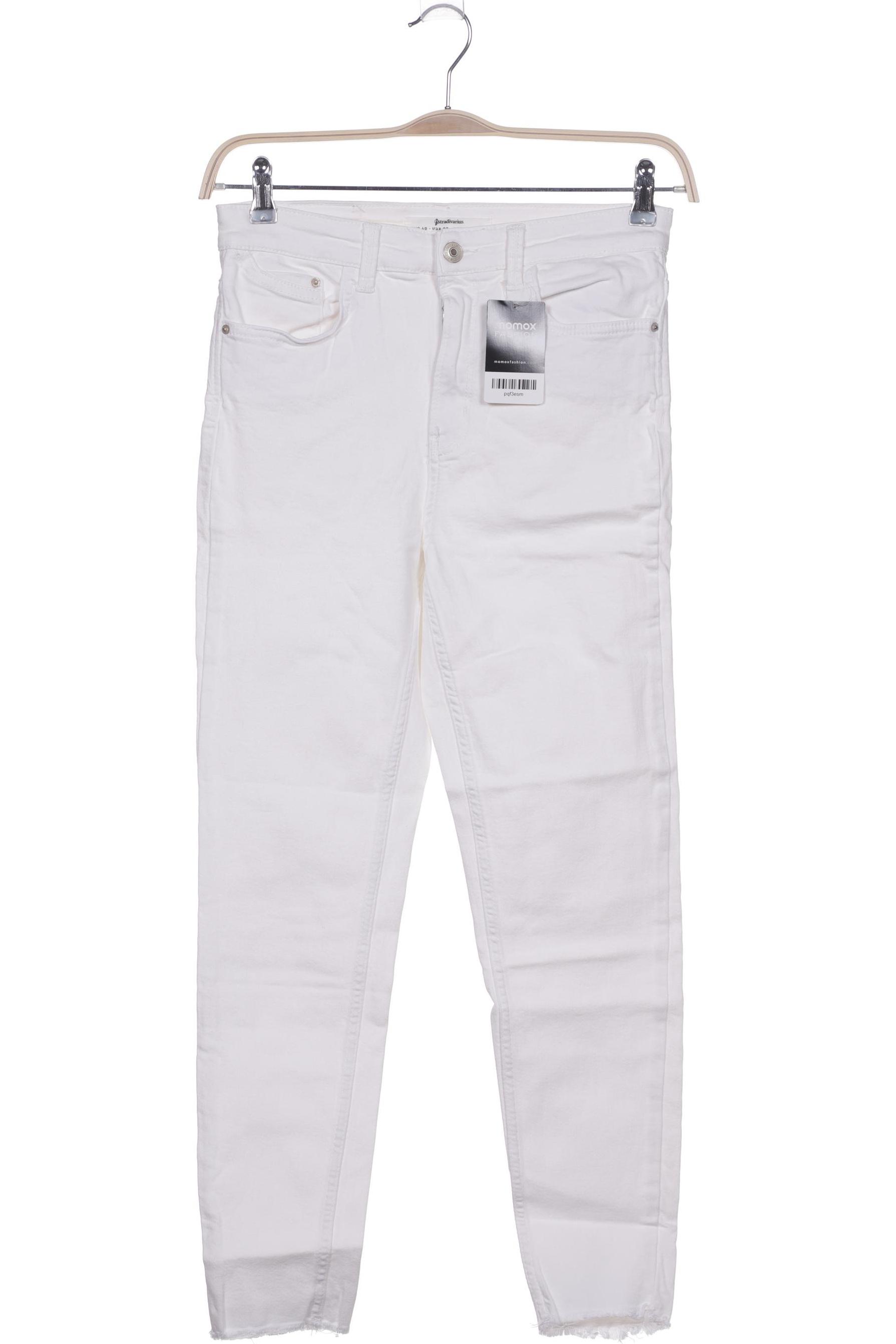 

Stradivarius Damen Jeans, weiß, Gr. 40