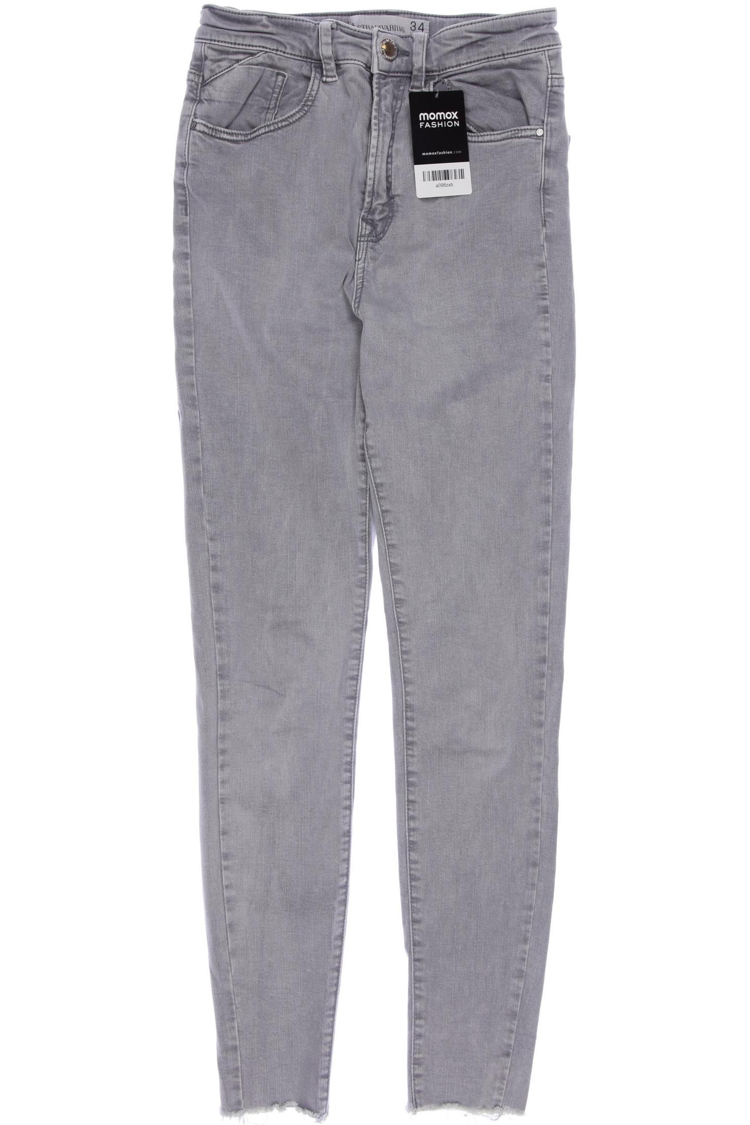 

Stradivarius Damen Jeans, grau, Gr. 34
