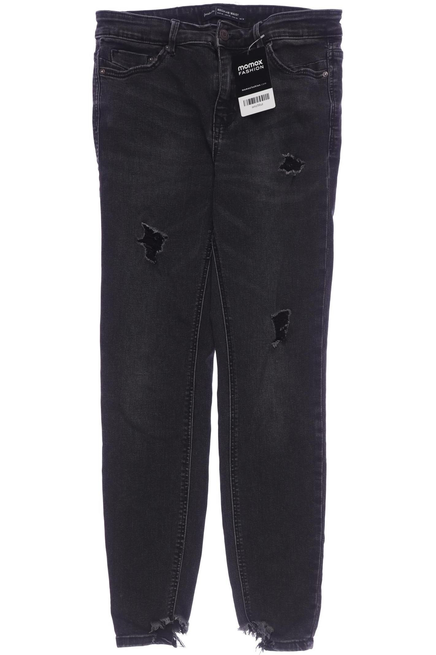 

Stradivarius Damen Jeans, schwarz, Gr. 38