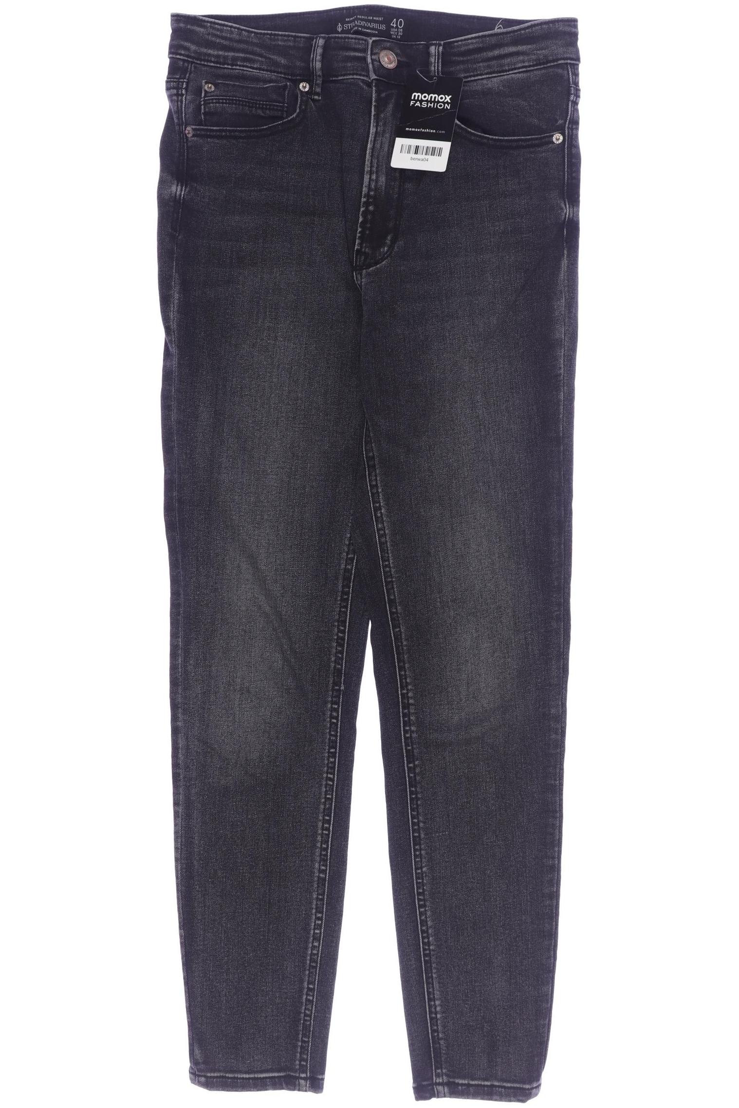 

Stradivarius Damen Jeans, grau, Gr. 40