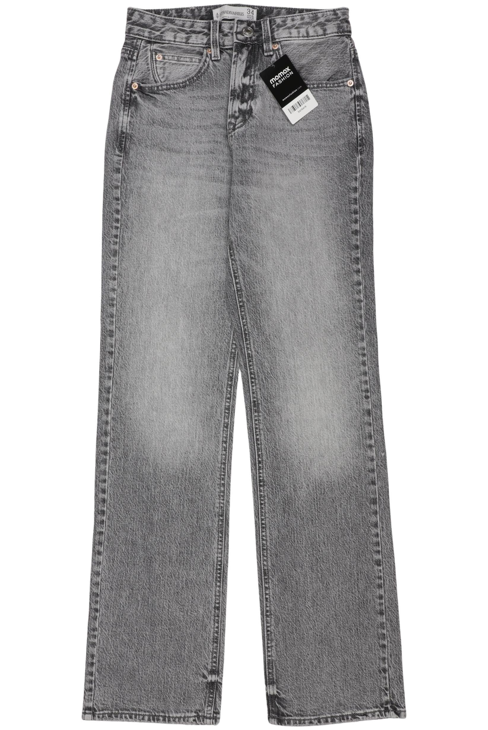 

Stradivarius Damen Jeans, grau, Gr. 34