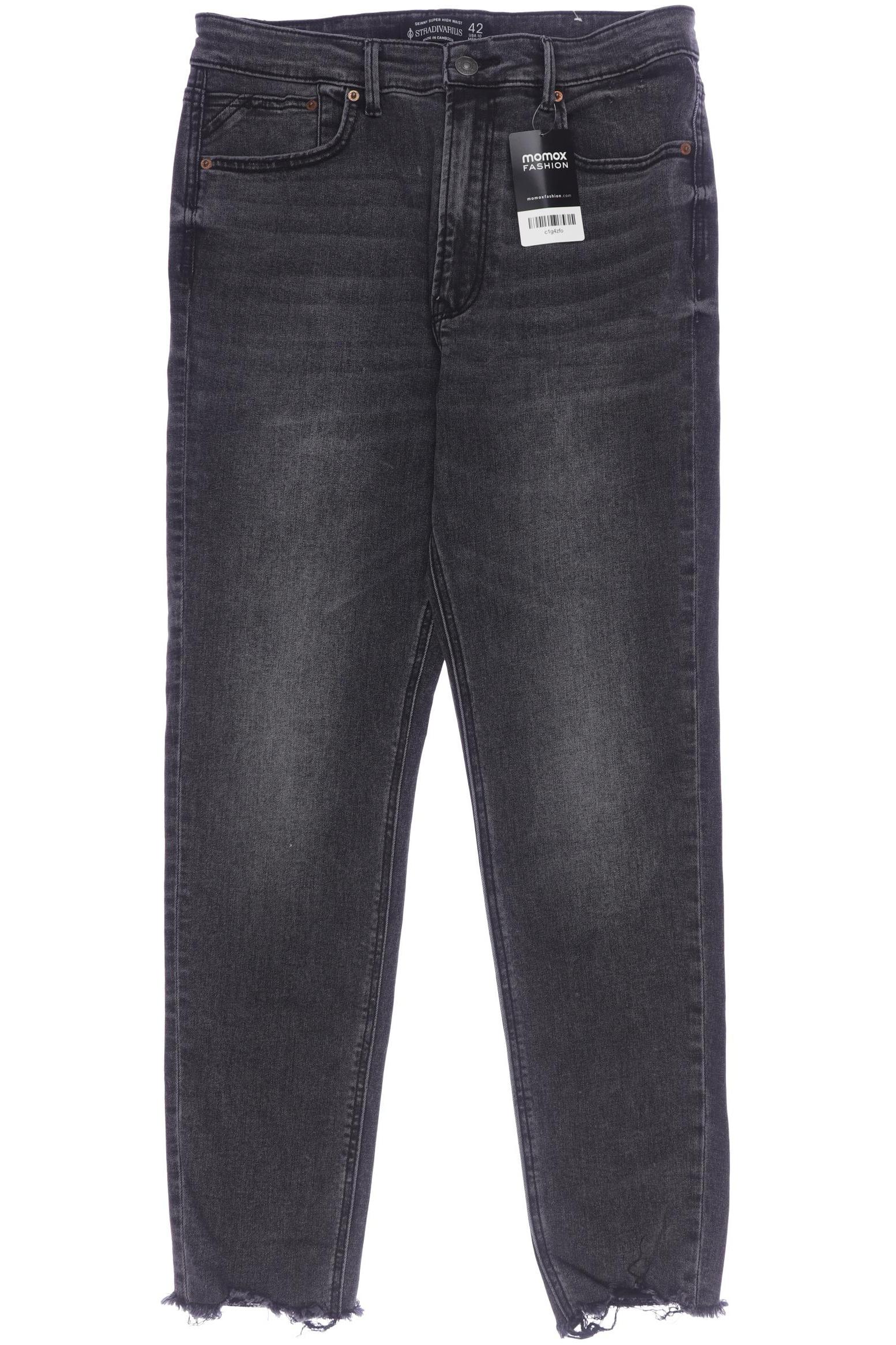 

Stradivarius Damen Jeans, schwarz, Gr. 42