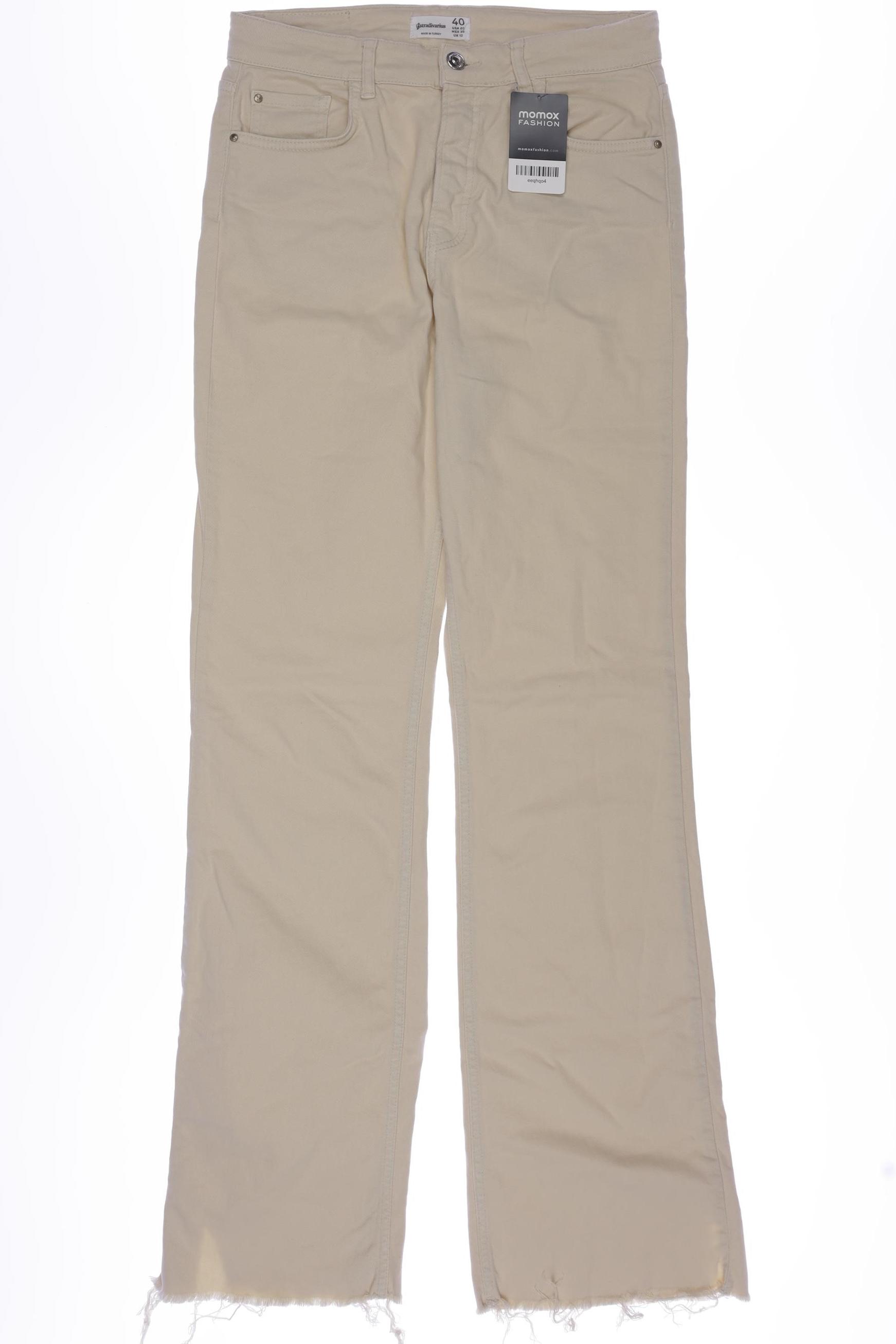 

Stradivarius Damen Jeans, cremeweiß, Gr. 40