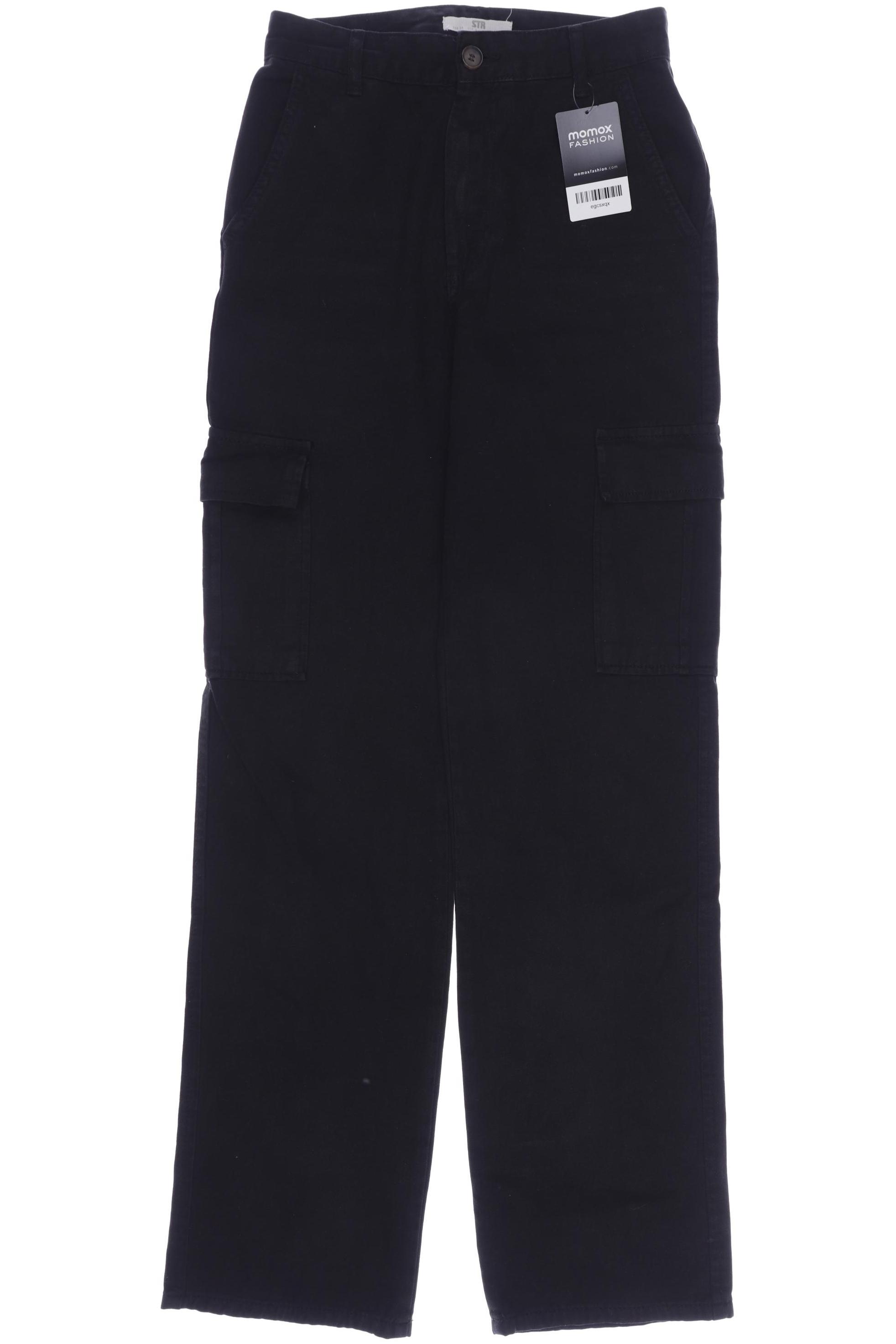 

Stradivarius Damen Jeans, schwarz, Gr. 34