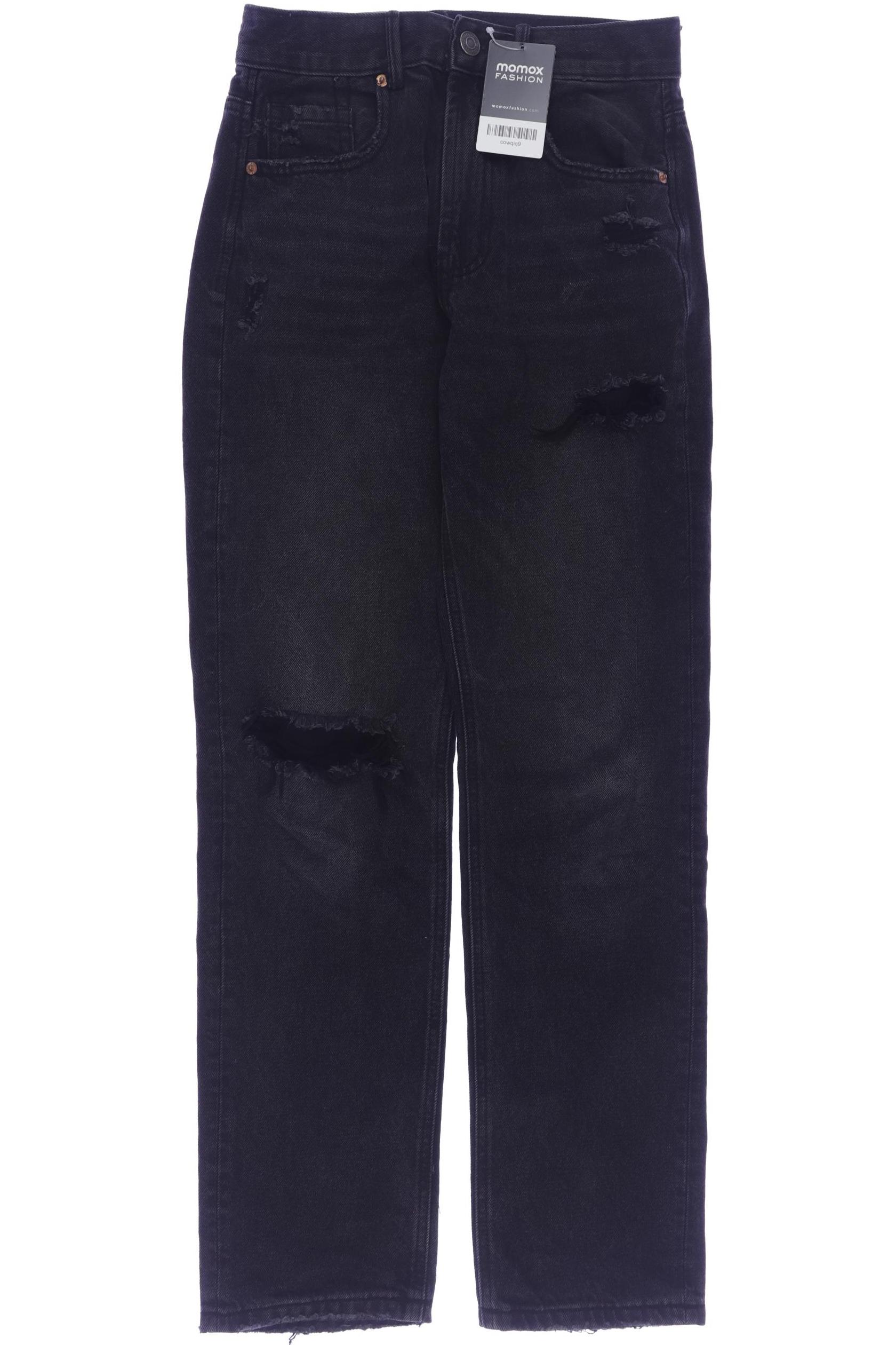 

Stradivarius Damen Jeans, schwarz, Gr. 34