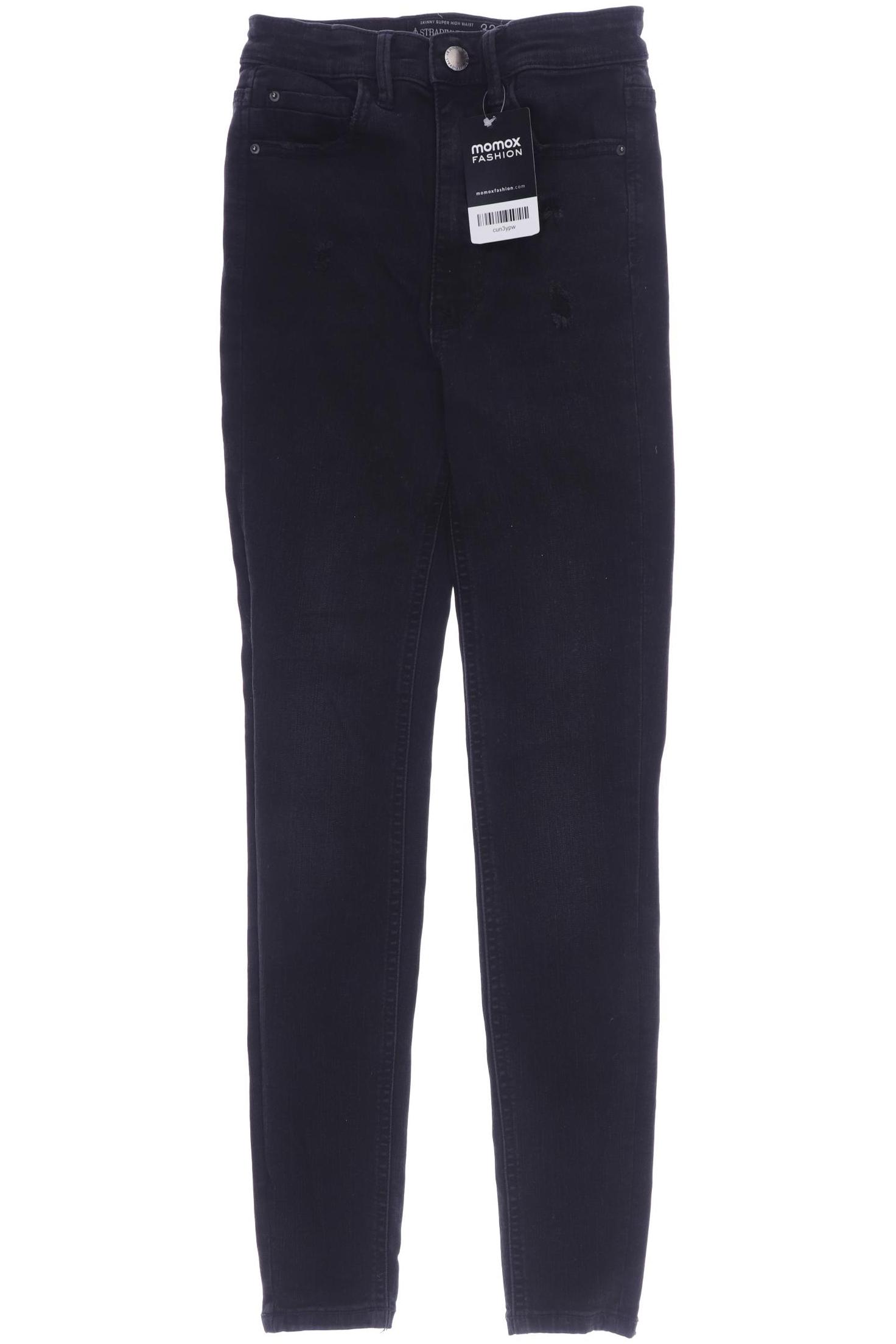 

Stradivarius Damen Jeans, schwarz