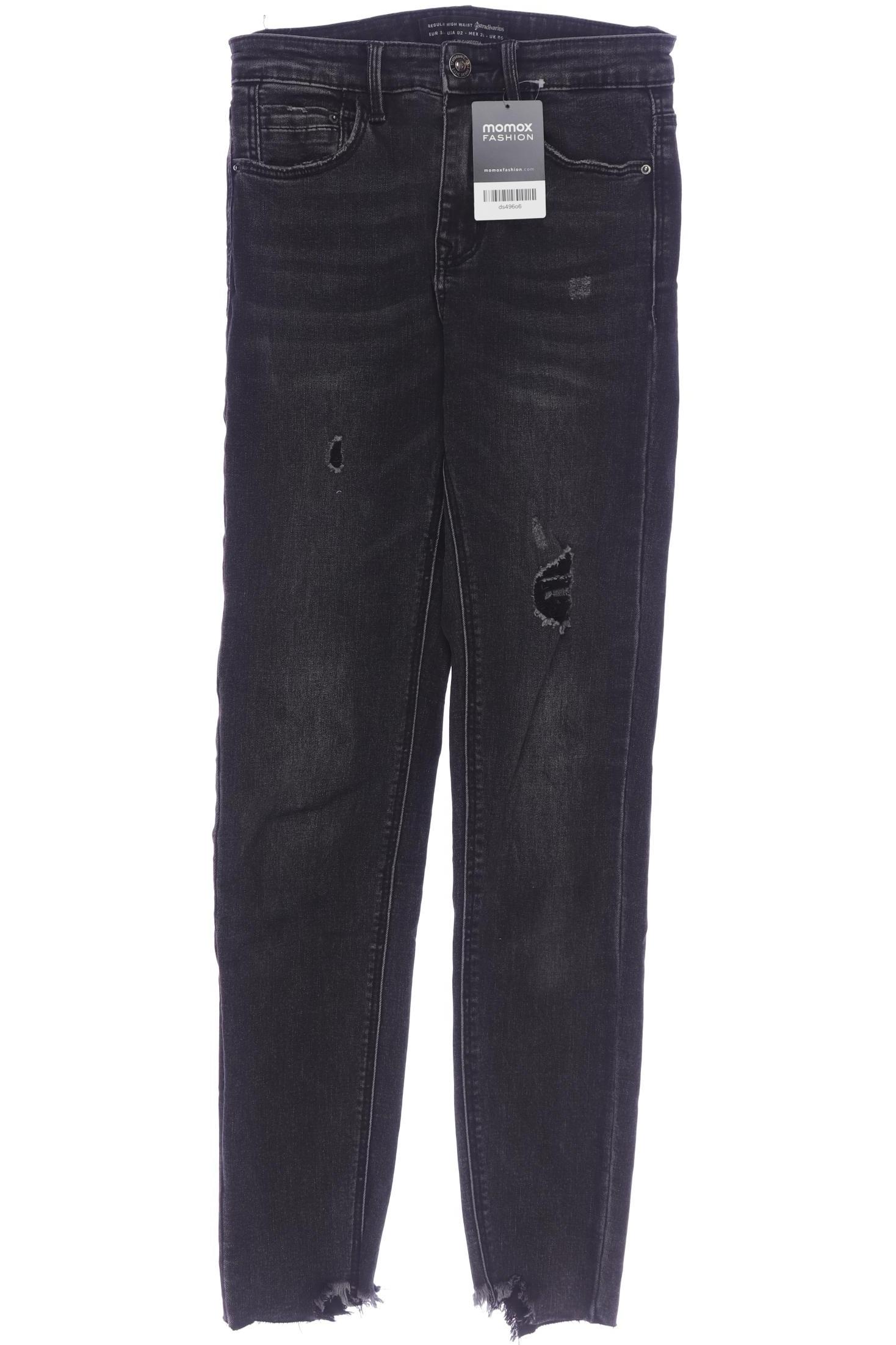 

Stradivarius Damen Jeans, schwarz, Gr. 34
