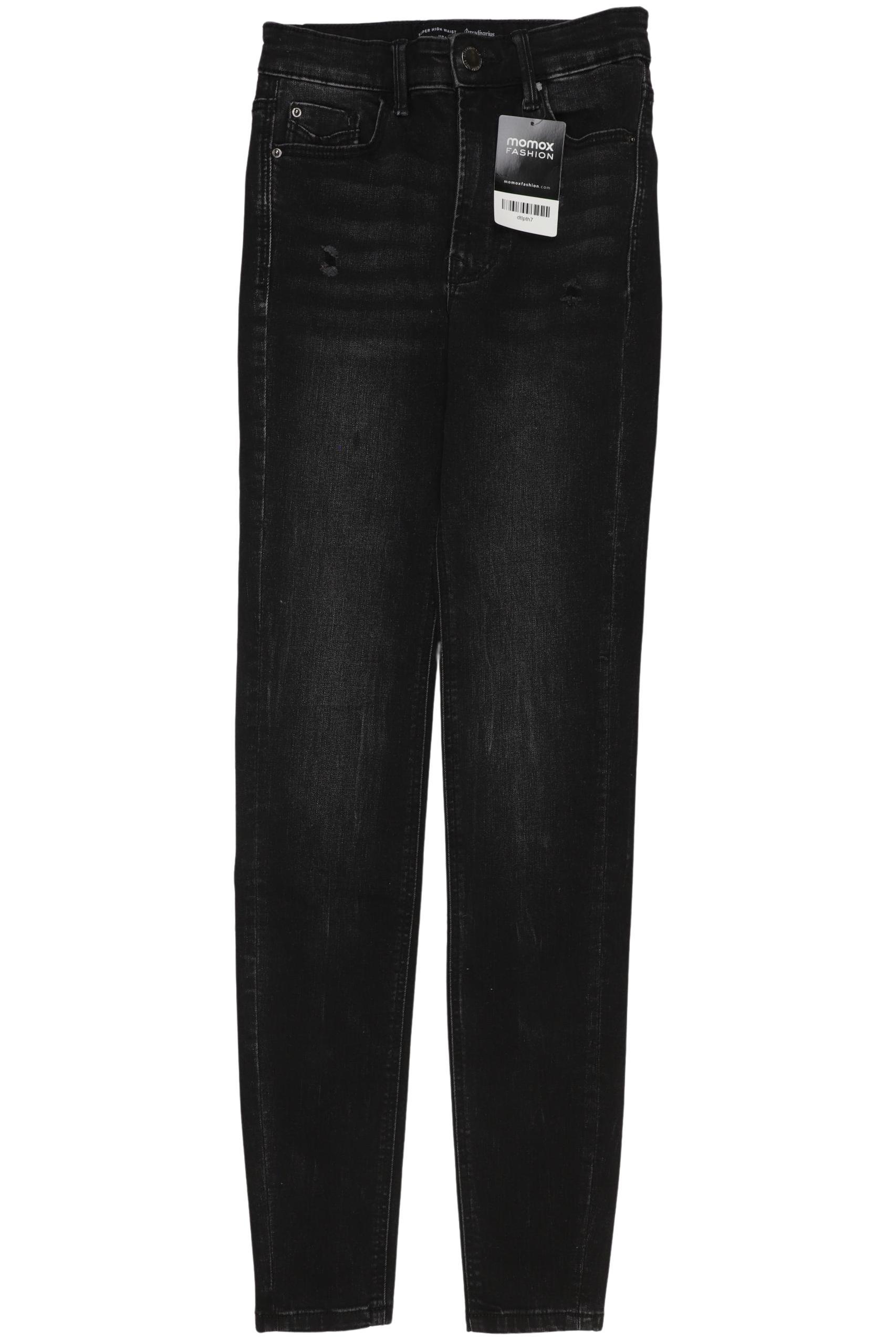 

Stradivarius Damen Jeans, schwarz, Gr. 32