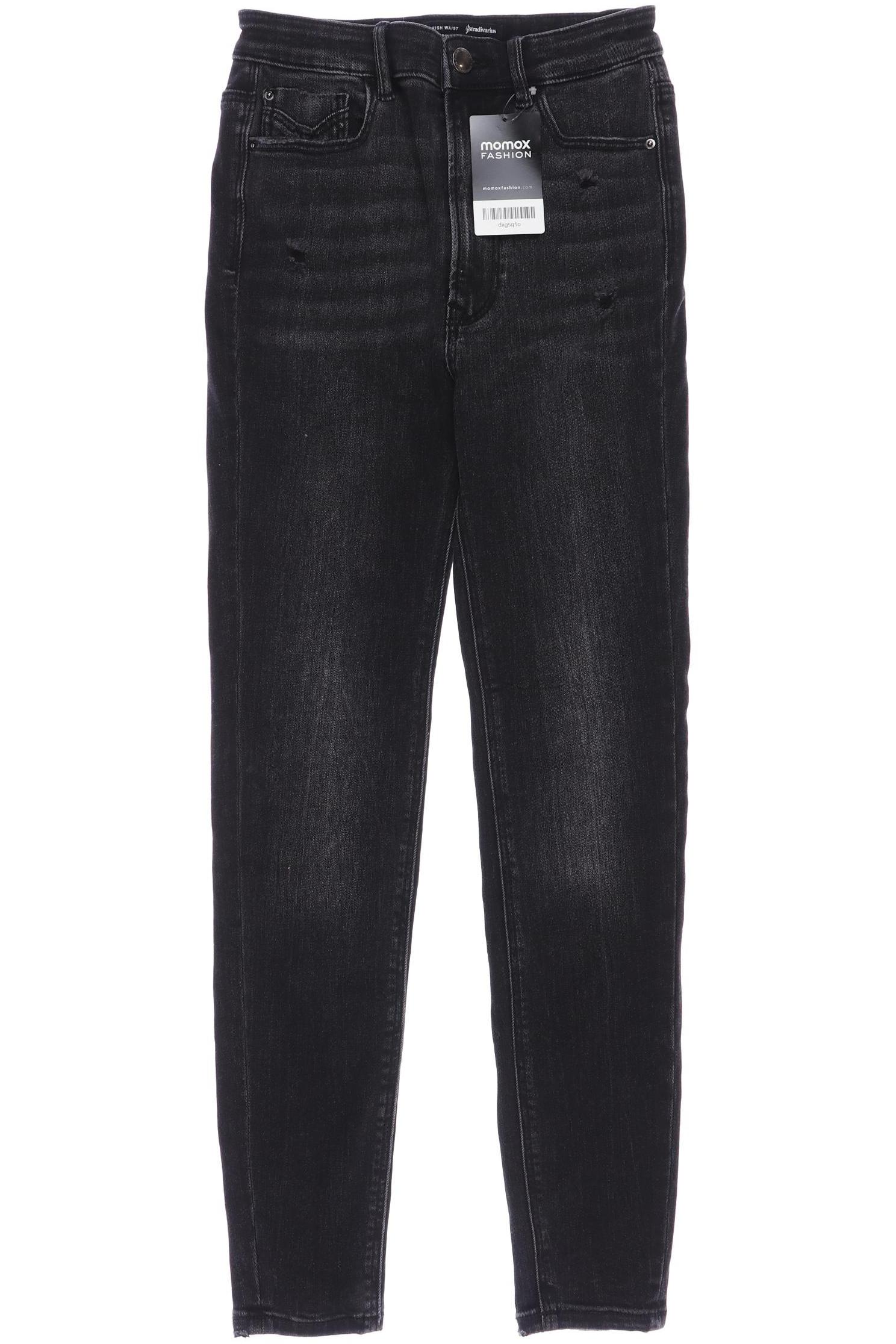 

Stradivarius Damen Jeans, schwarz