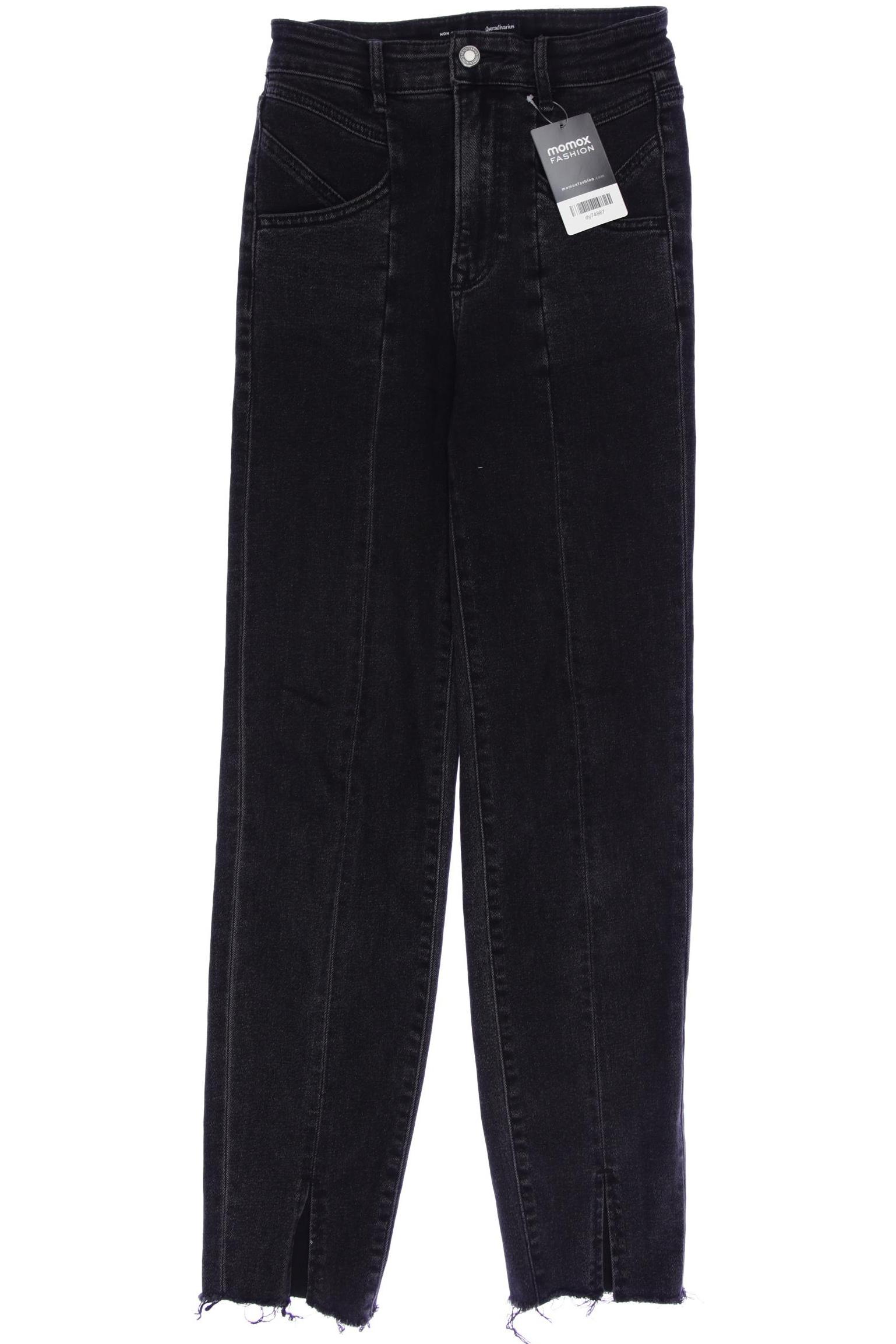 

Stradivarius Damen Jeans, grau, Gr. 34