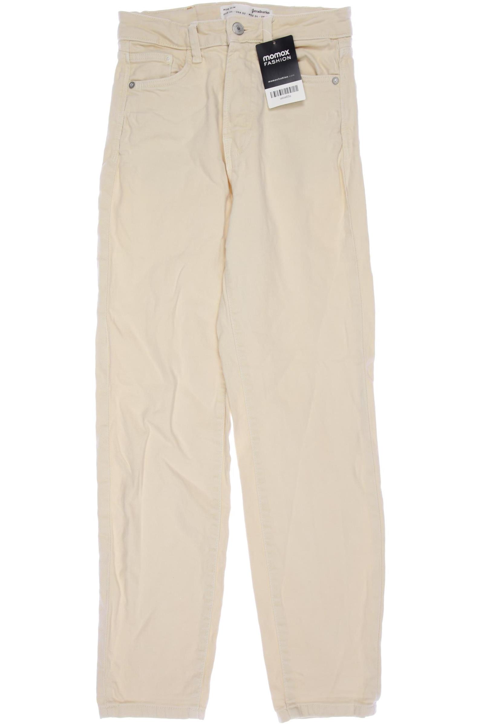 

Stradivarius Damen Jeans, cremeweiß, Gr. 34