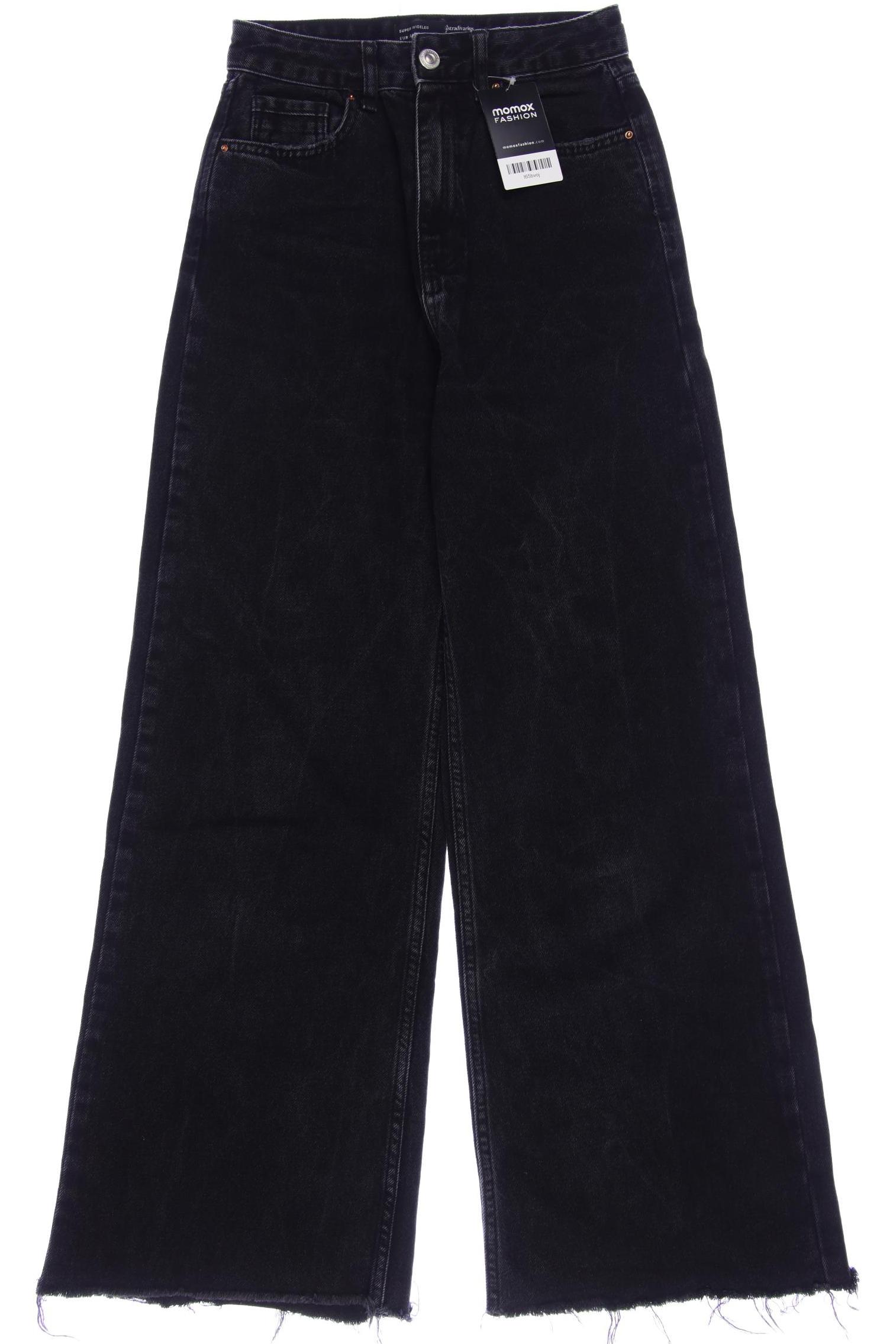 

Stradivarius Damen Jeans, schwarz, Gr. 34
