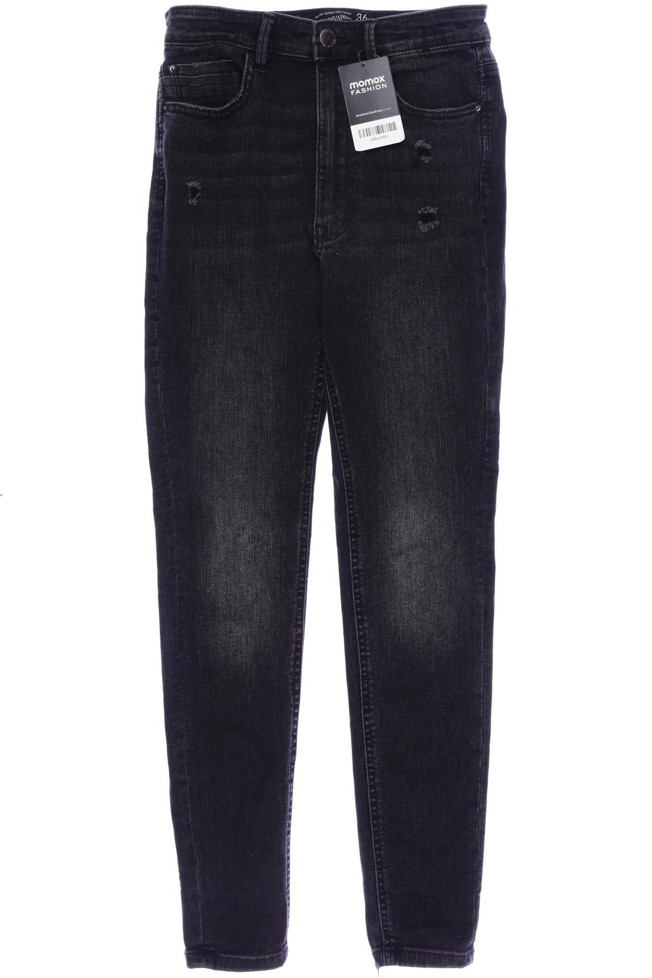 

Stradivarius Damen Jeans, schwarz