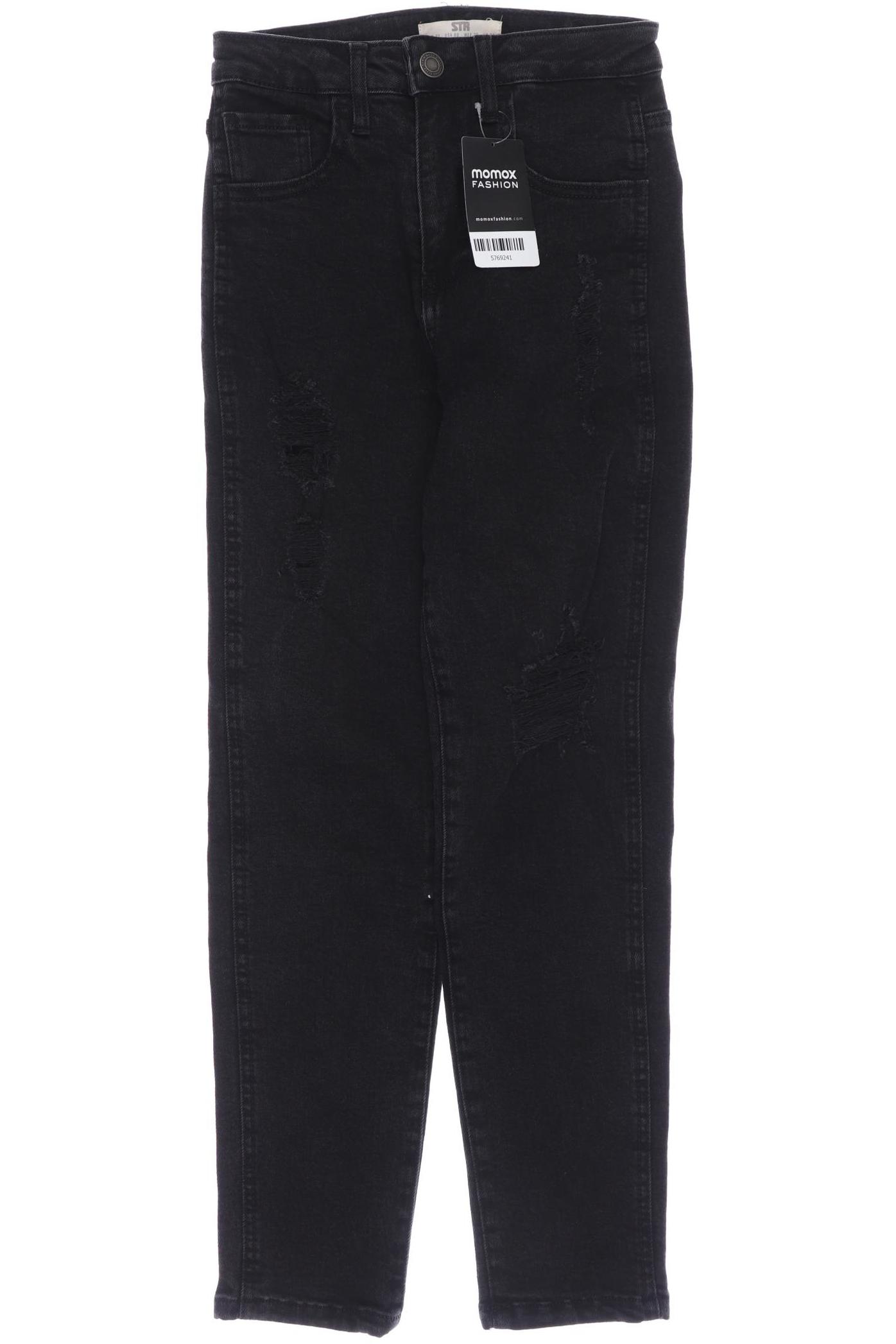 

Stradivarius Damen Jeans, schwarz