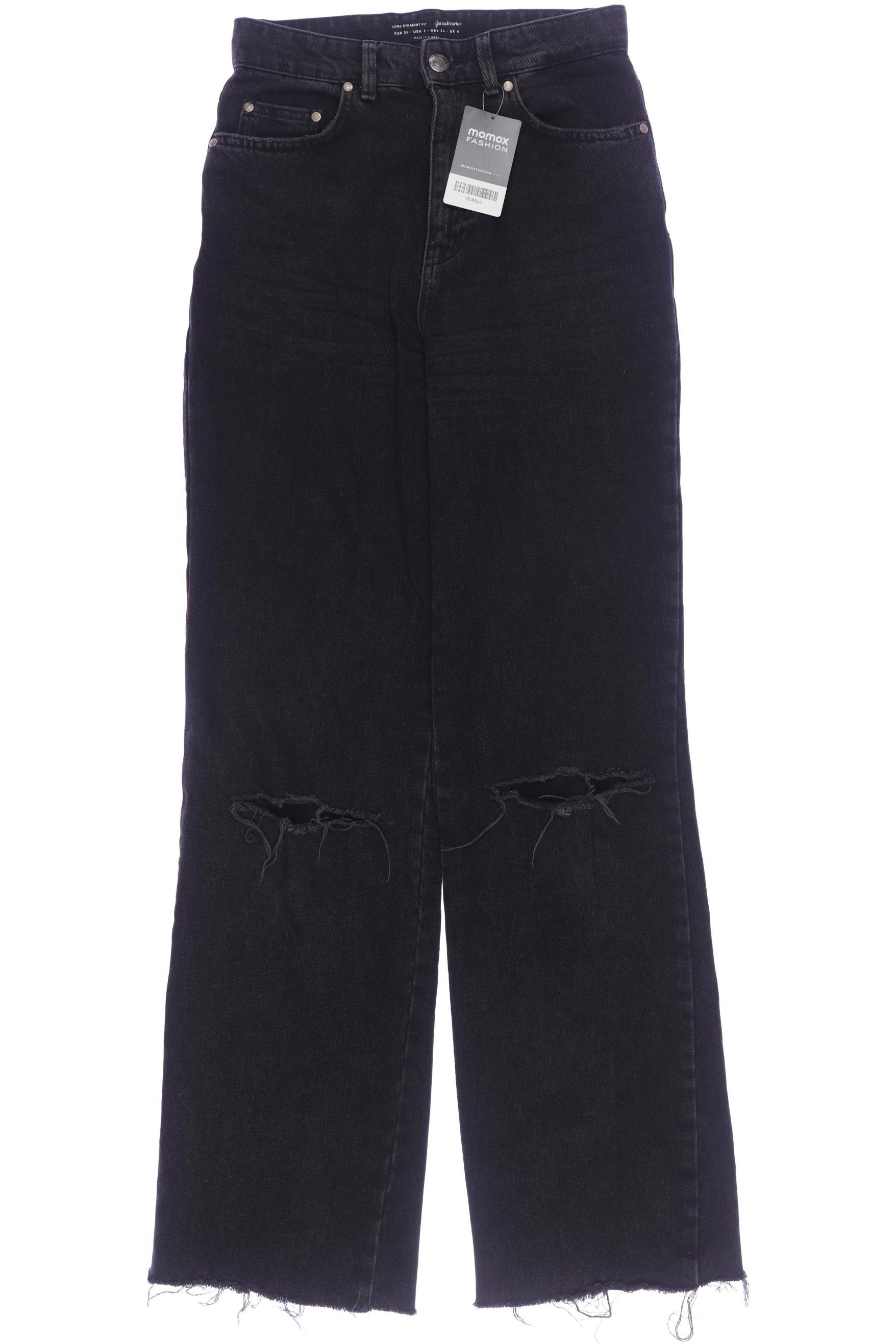 

Stradivarius Damen Jeans, schwarz, Gr. 34