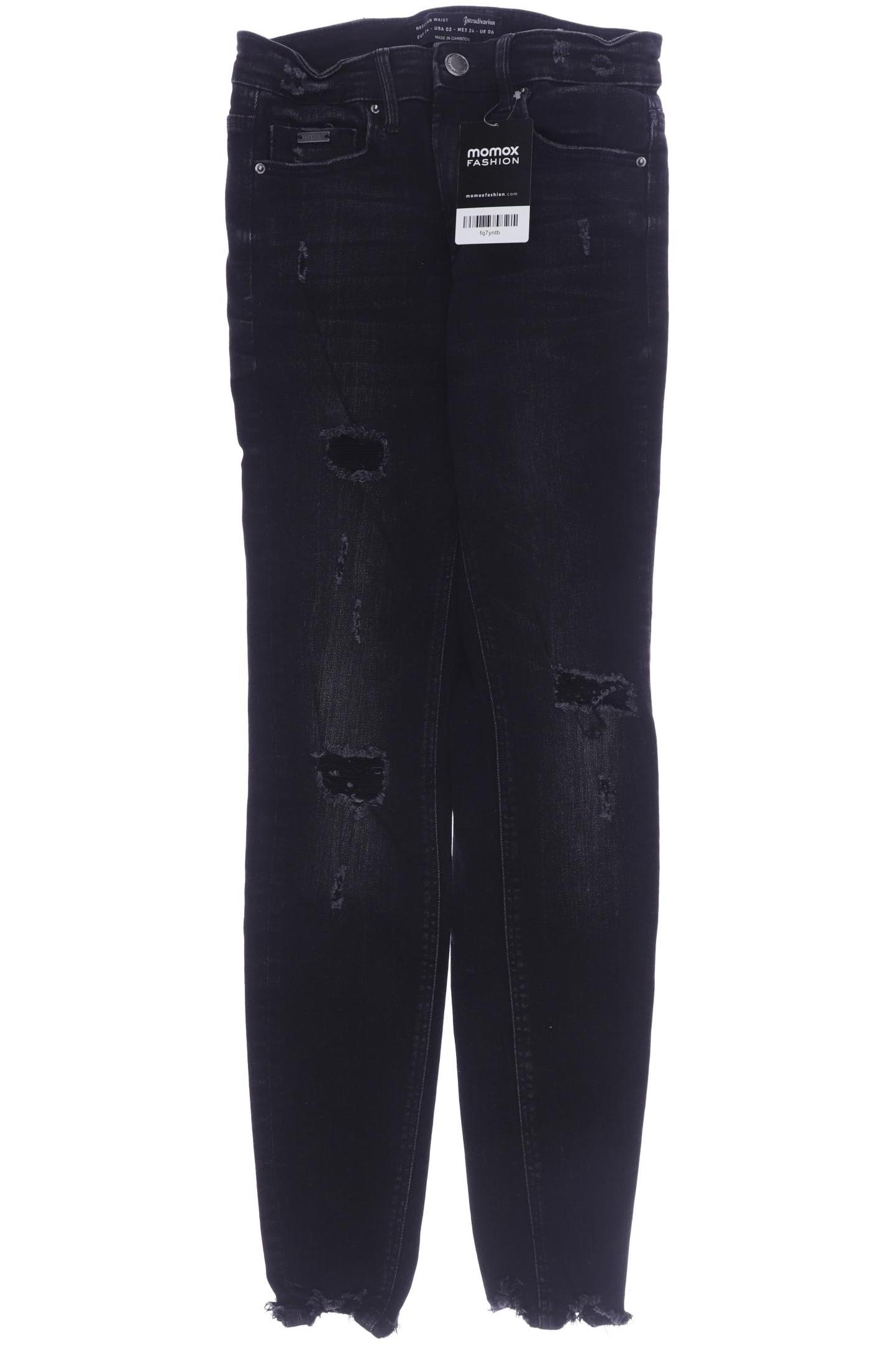

Stradivarius Damen Jeans, schwarz