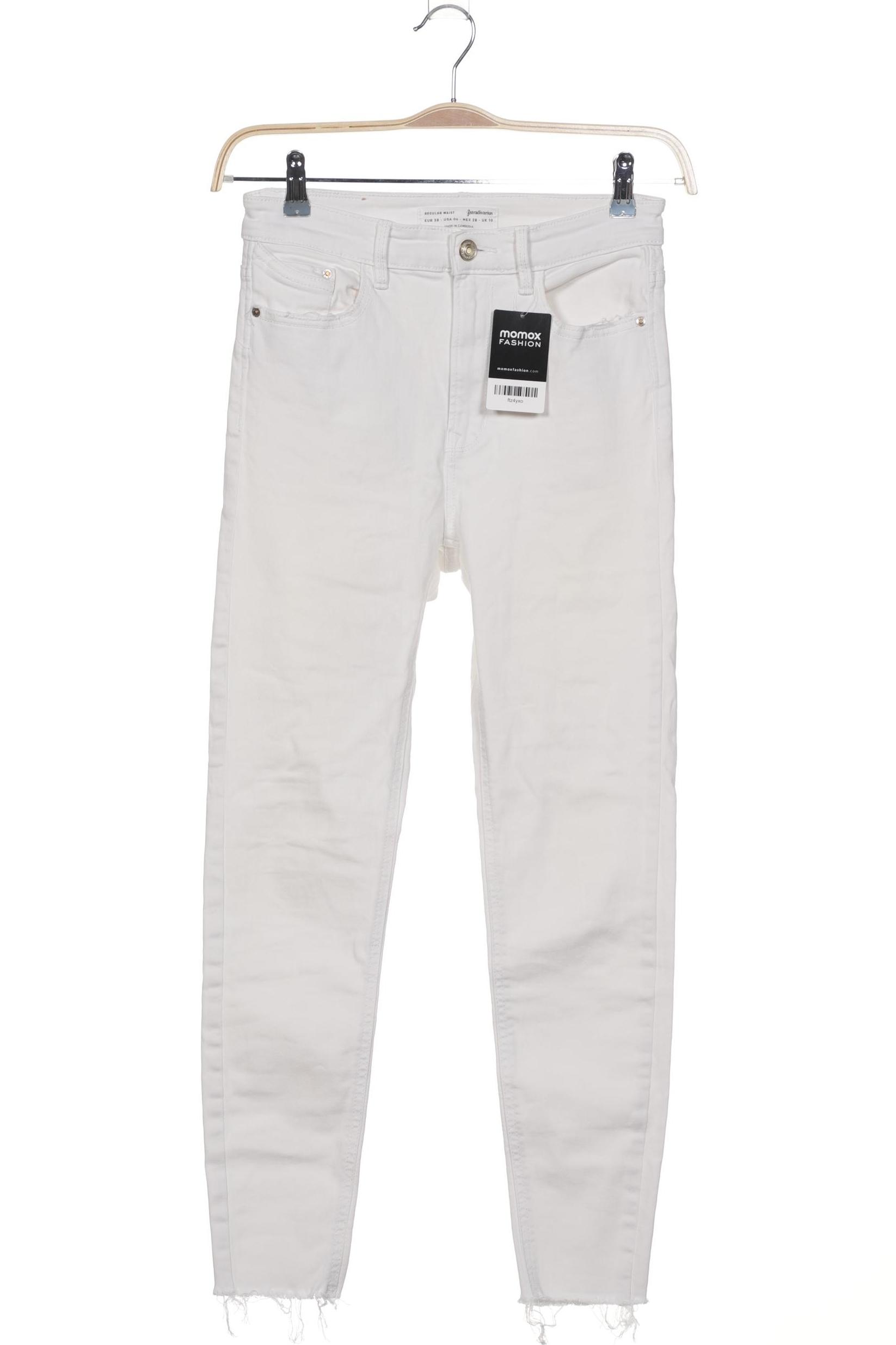 

Stradivarius Damen Jeans, weiß, Gr. 38