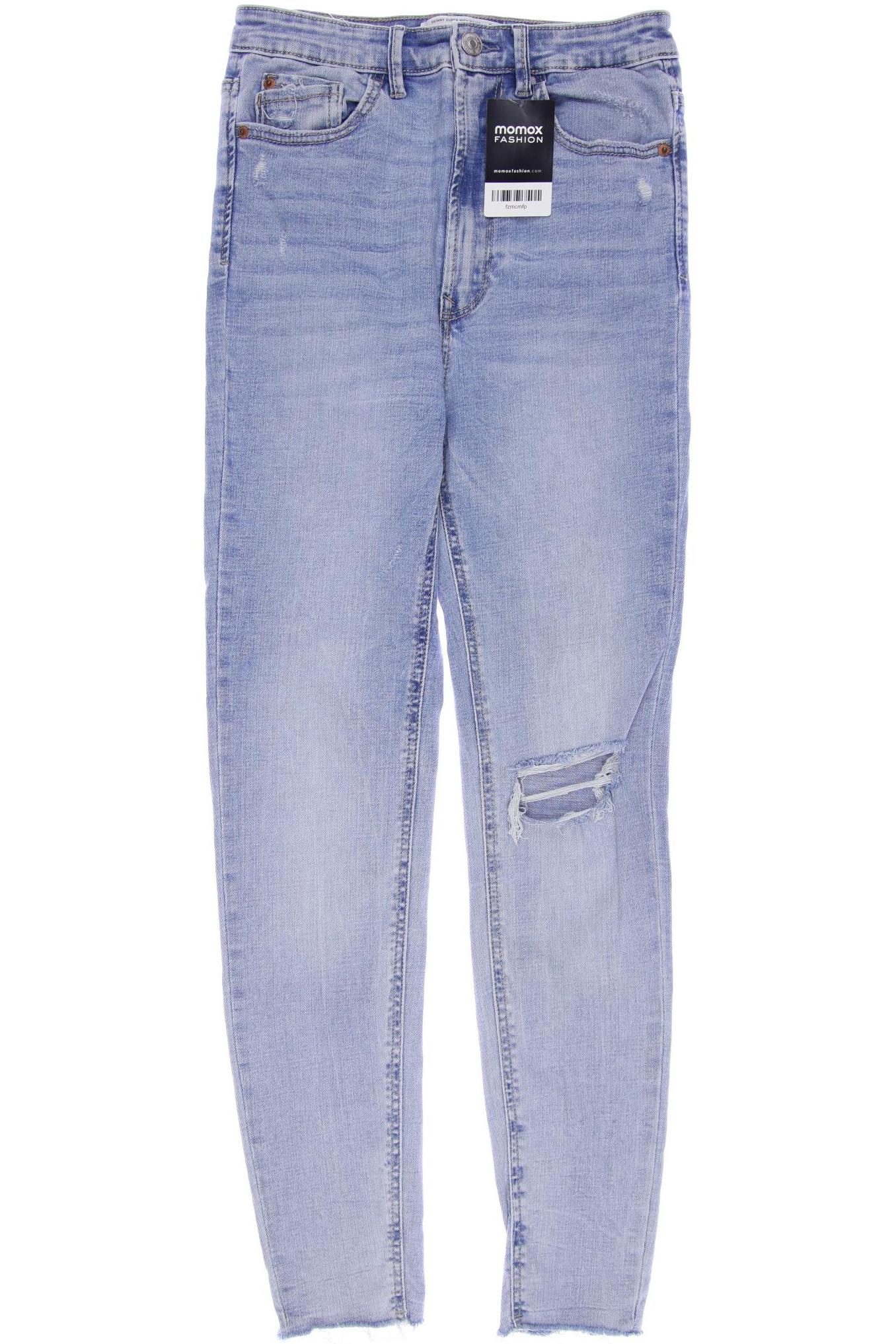 

Stradivarius Damen Jeans, hellblau