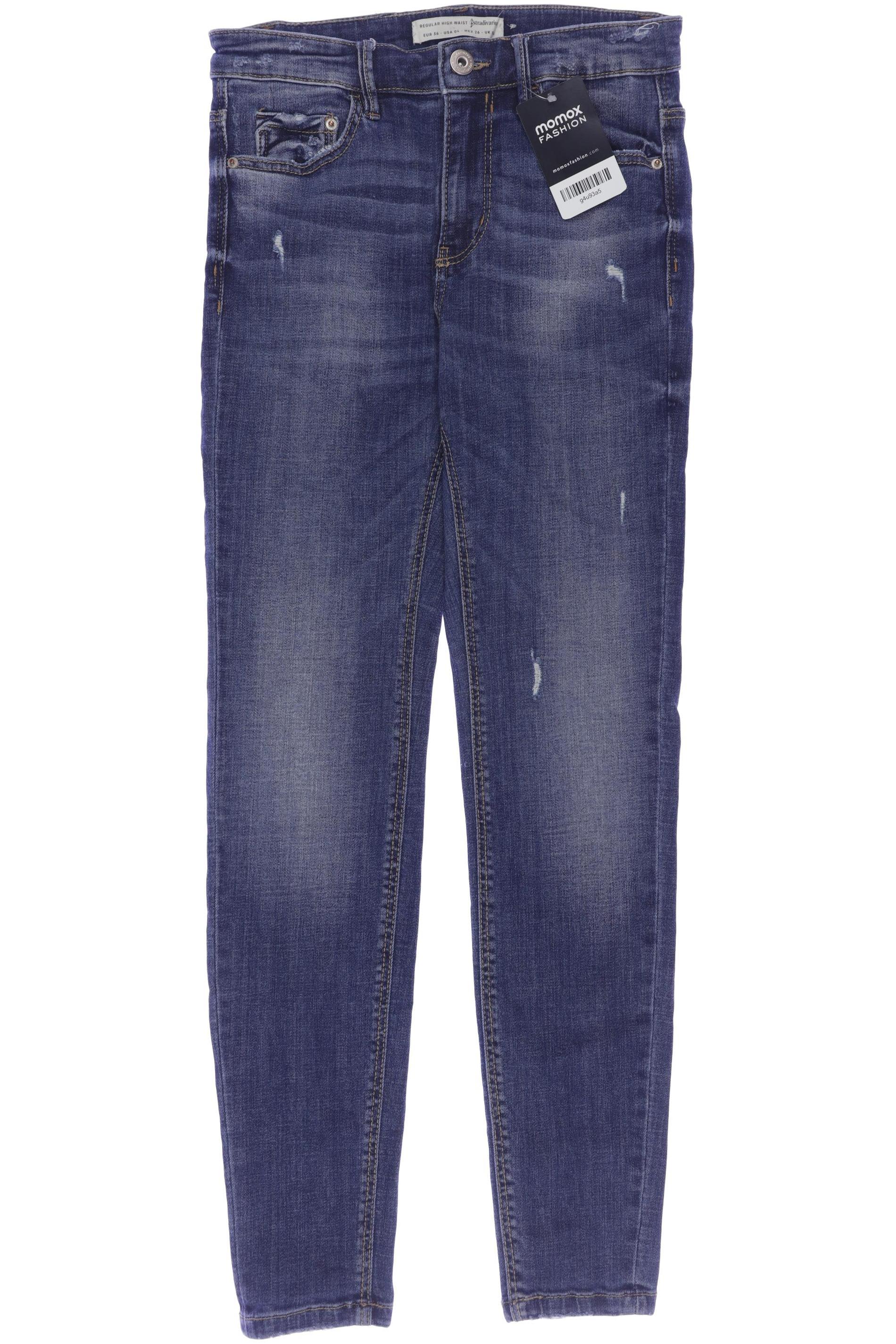 

Stradivarius Damen Jeans, marineblau, Gr. 36