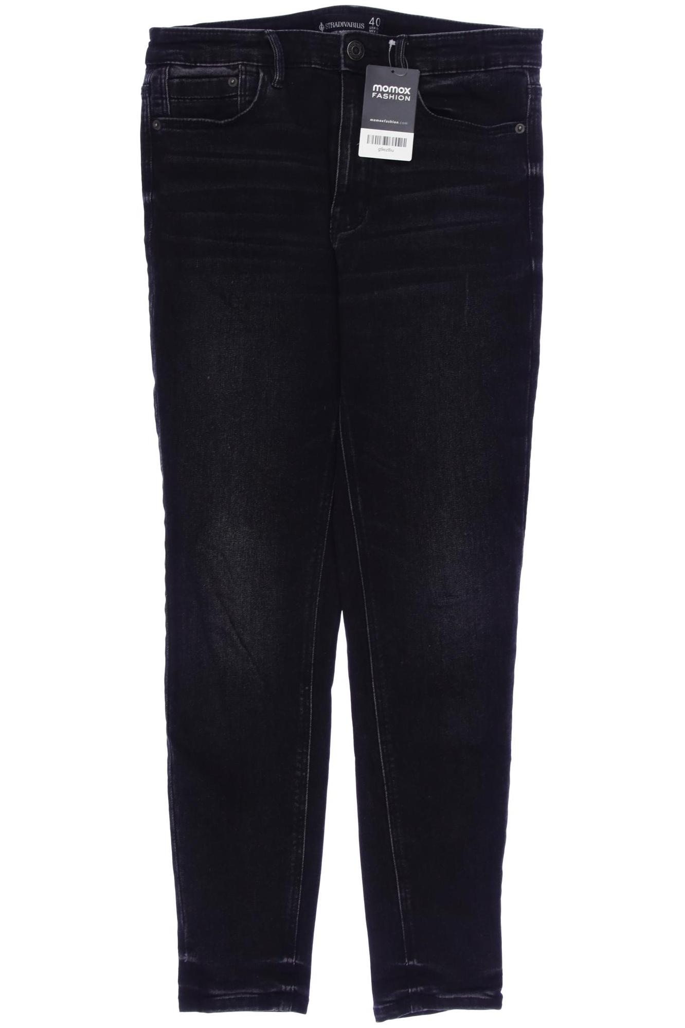 

Stradivarius Damen Jeans, schwarz, Gr. 40