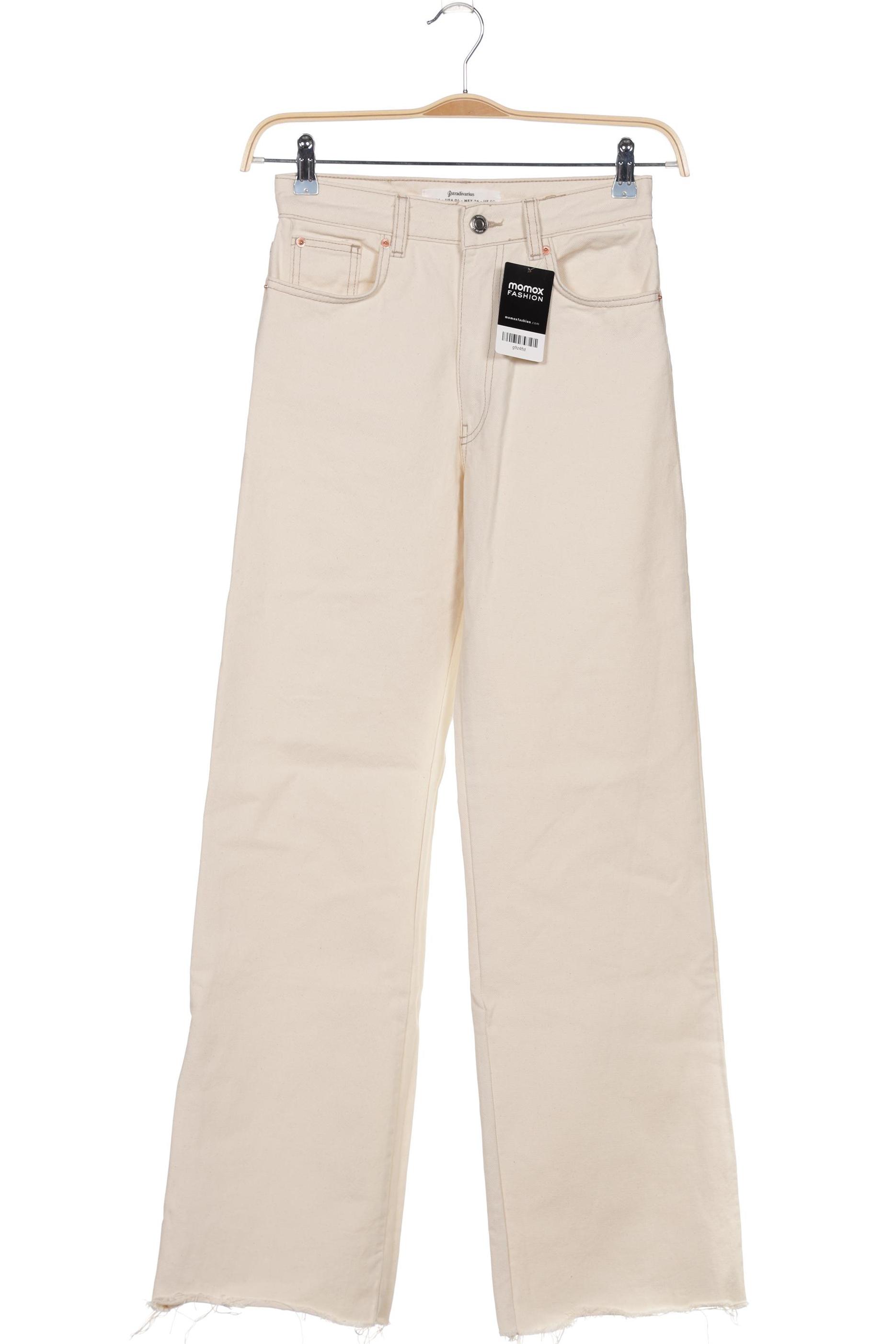 

Stradivarius Damen Jeans, cremeweiß, Gr. 36