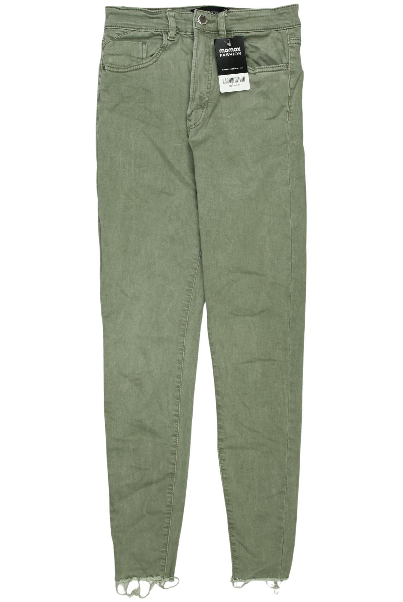 

Stradivarius Damen Jeans, grün, Gr. 36