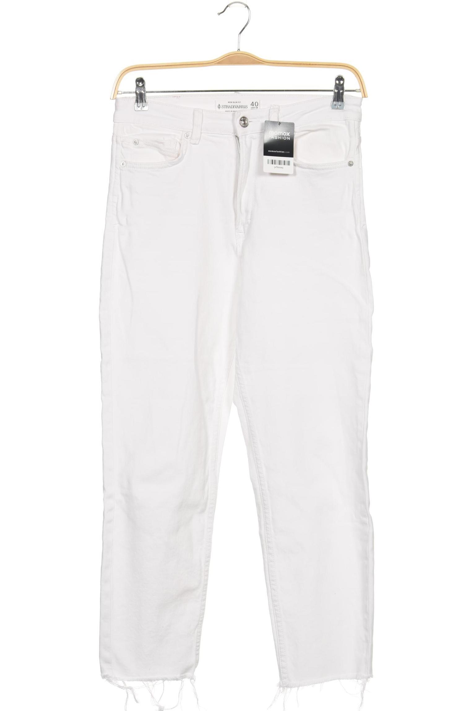 

Stradivarius Damen Jeans, weiß, Gr. 40