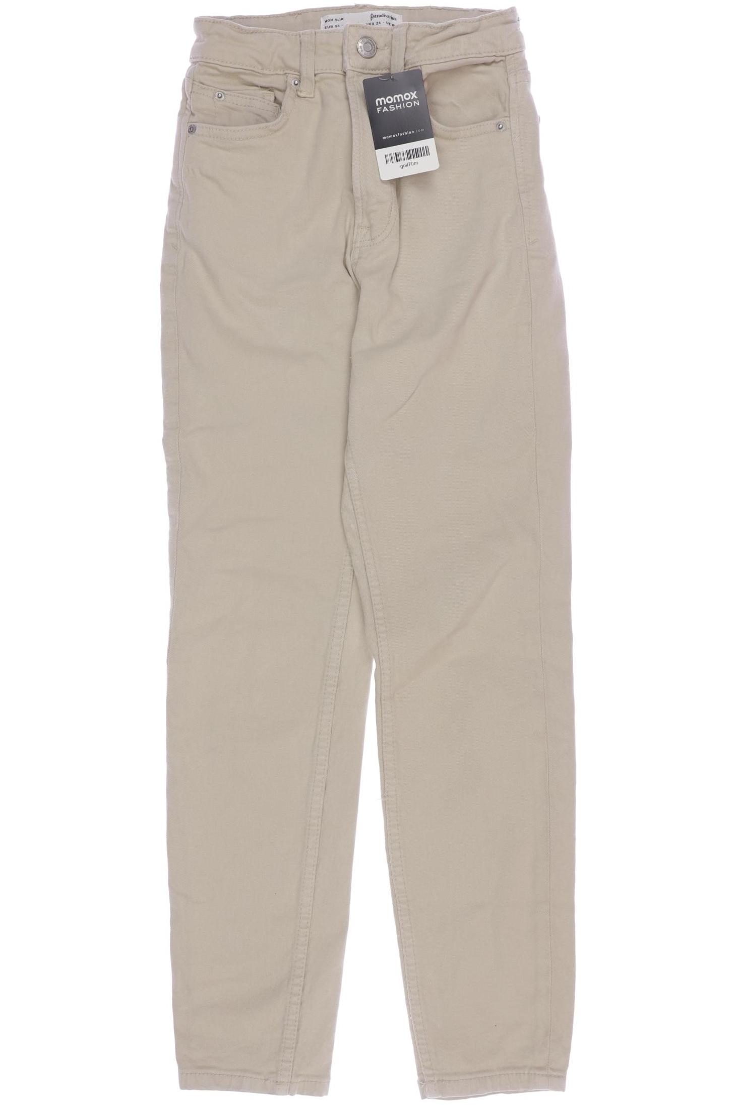 

Stradivarius Damen Jeans, cremeweiß, Gr. 34
