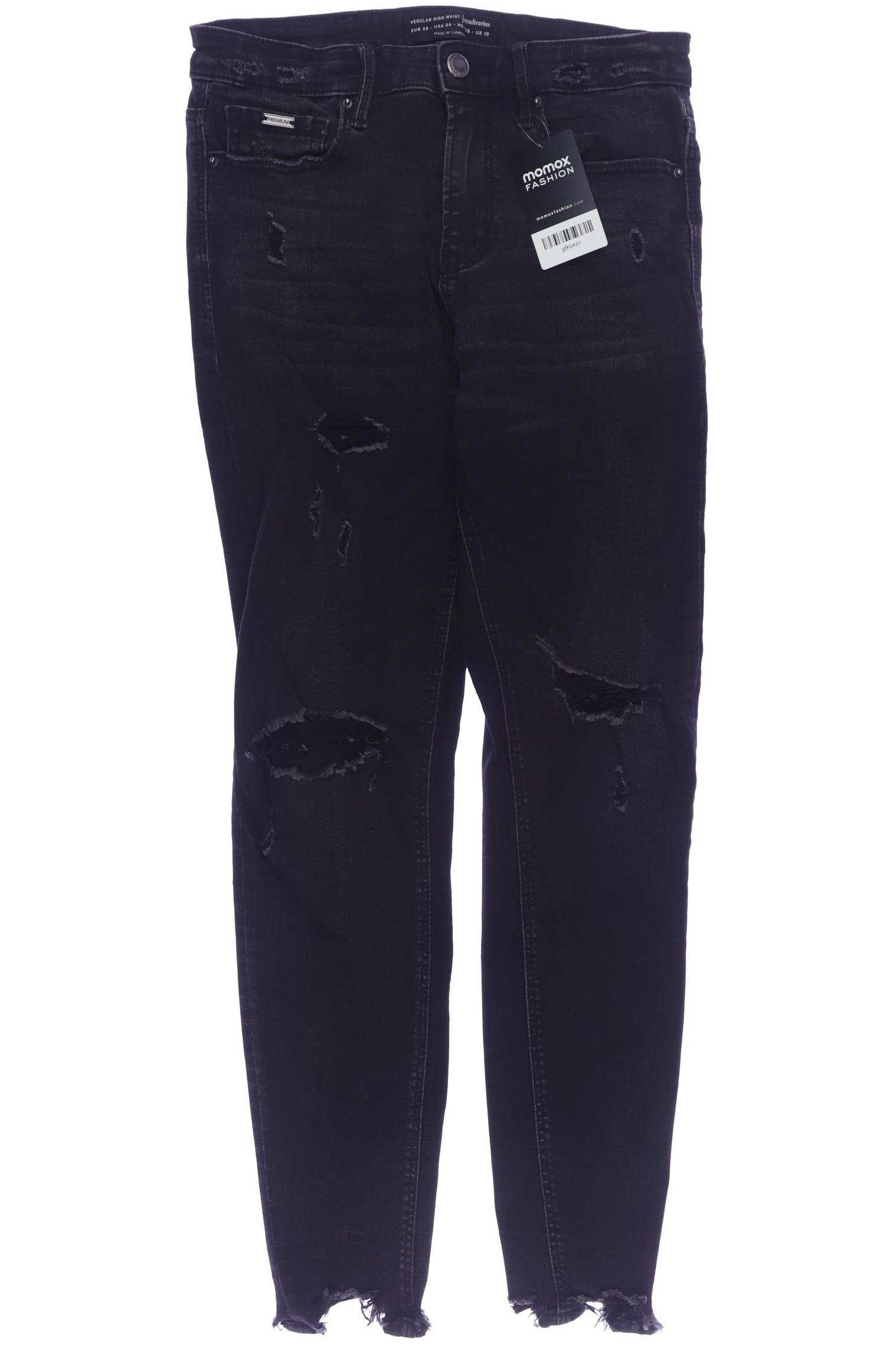 

Stradivarius Damen Jeans, schwarz, Gr. 38