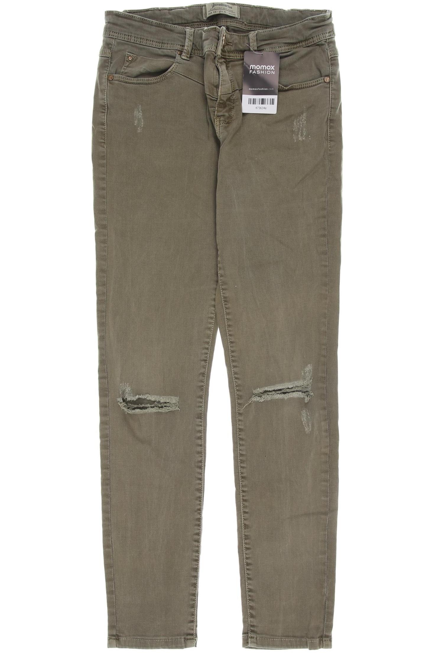 

Stradivarius Damen Jeans, grün, Gr. 38