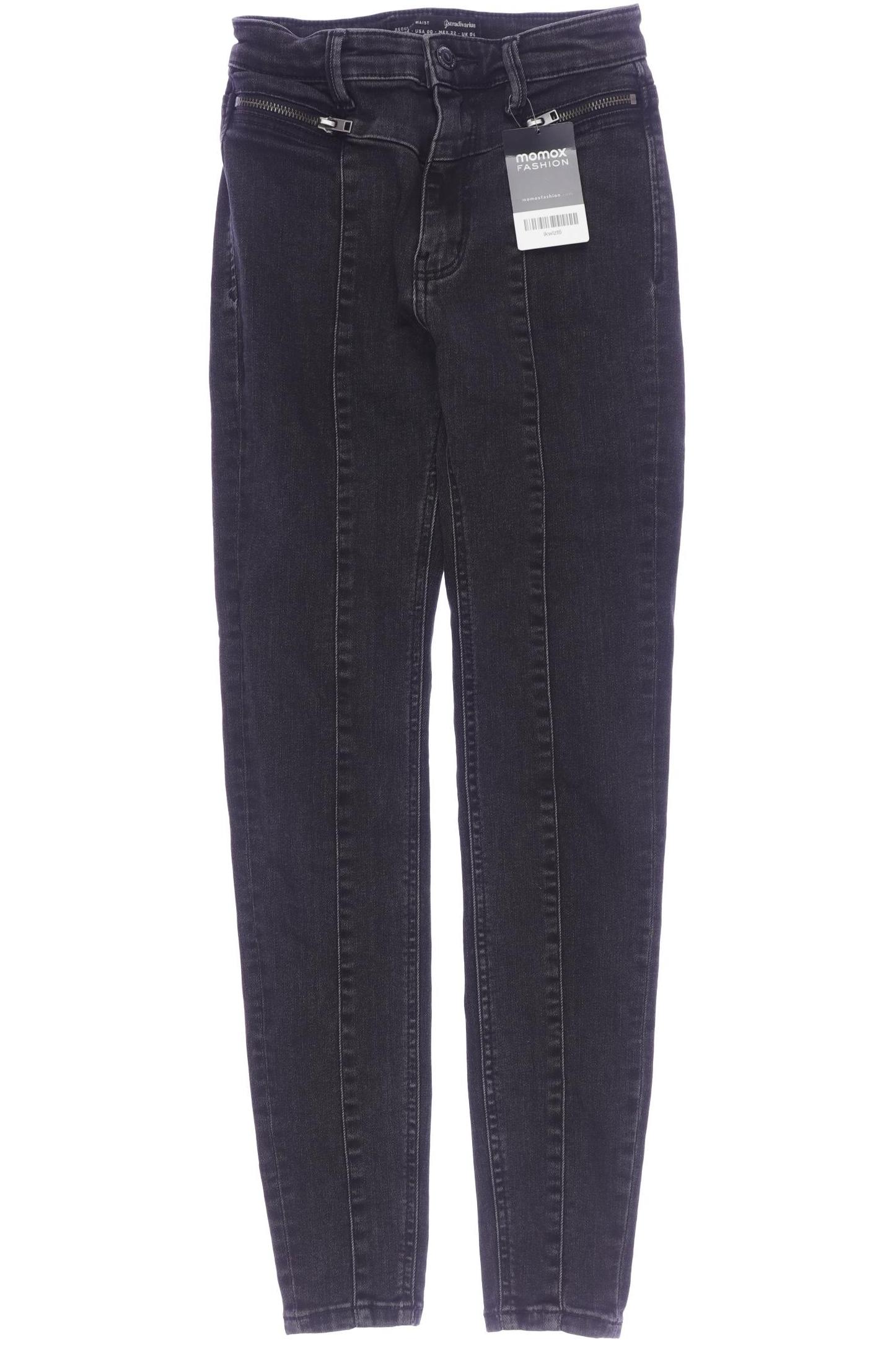 

Stradivarius Damen Jeans, schwarz, Gr. 32