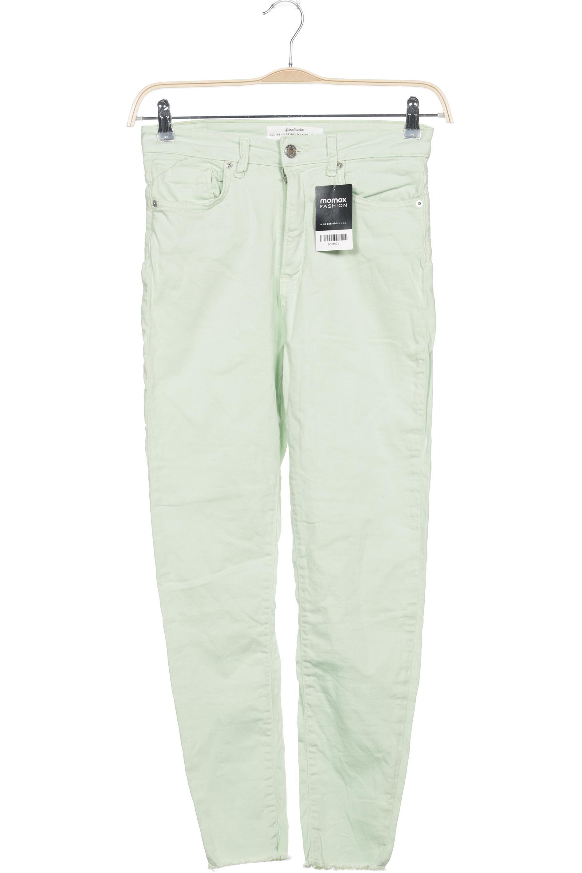 Thumbnail - Stradivarius Damen Jeans, grün, Gr. 38
