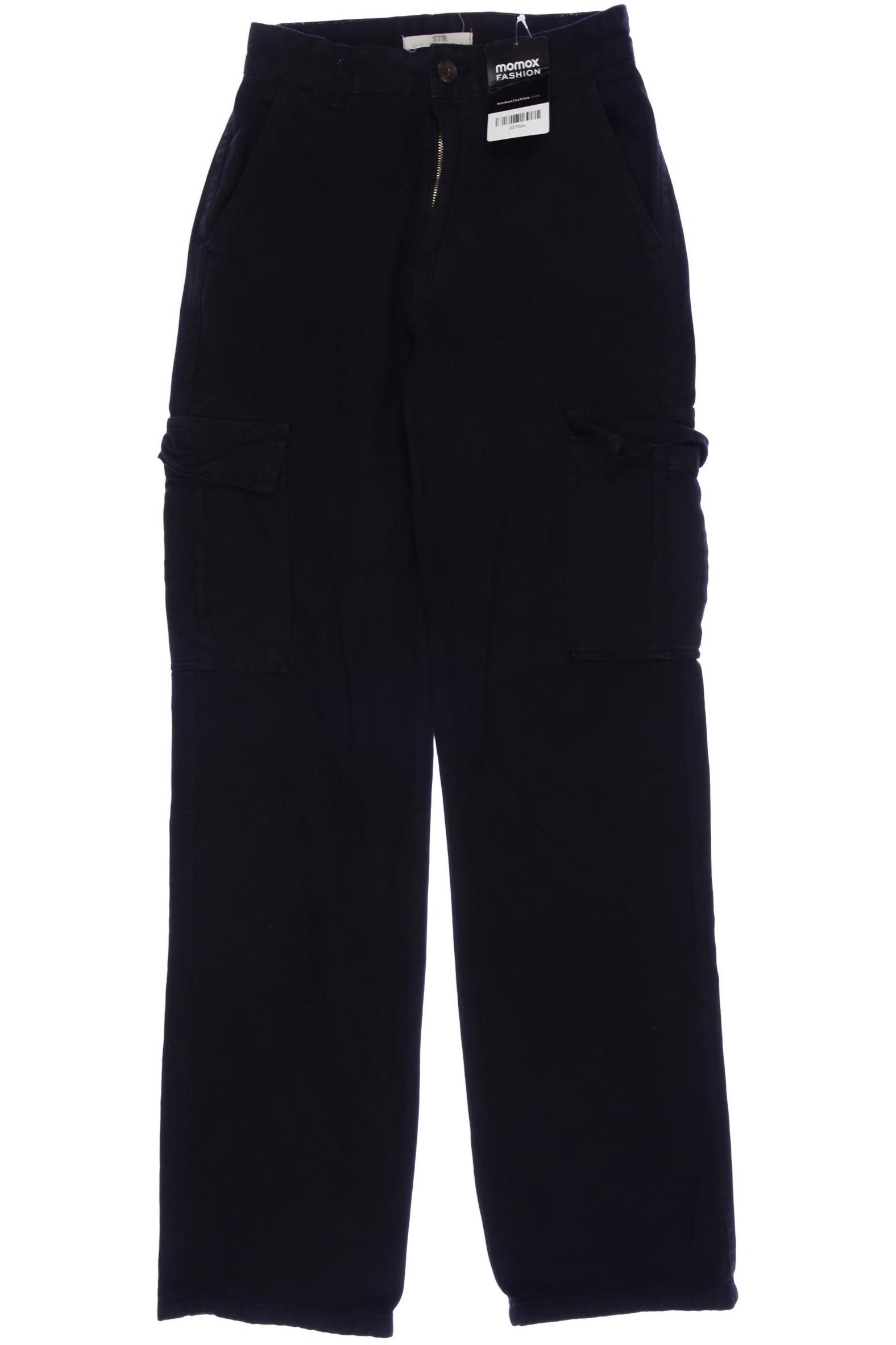 

Stradivarius Damen Jeans, schwarz, Gr. 34
