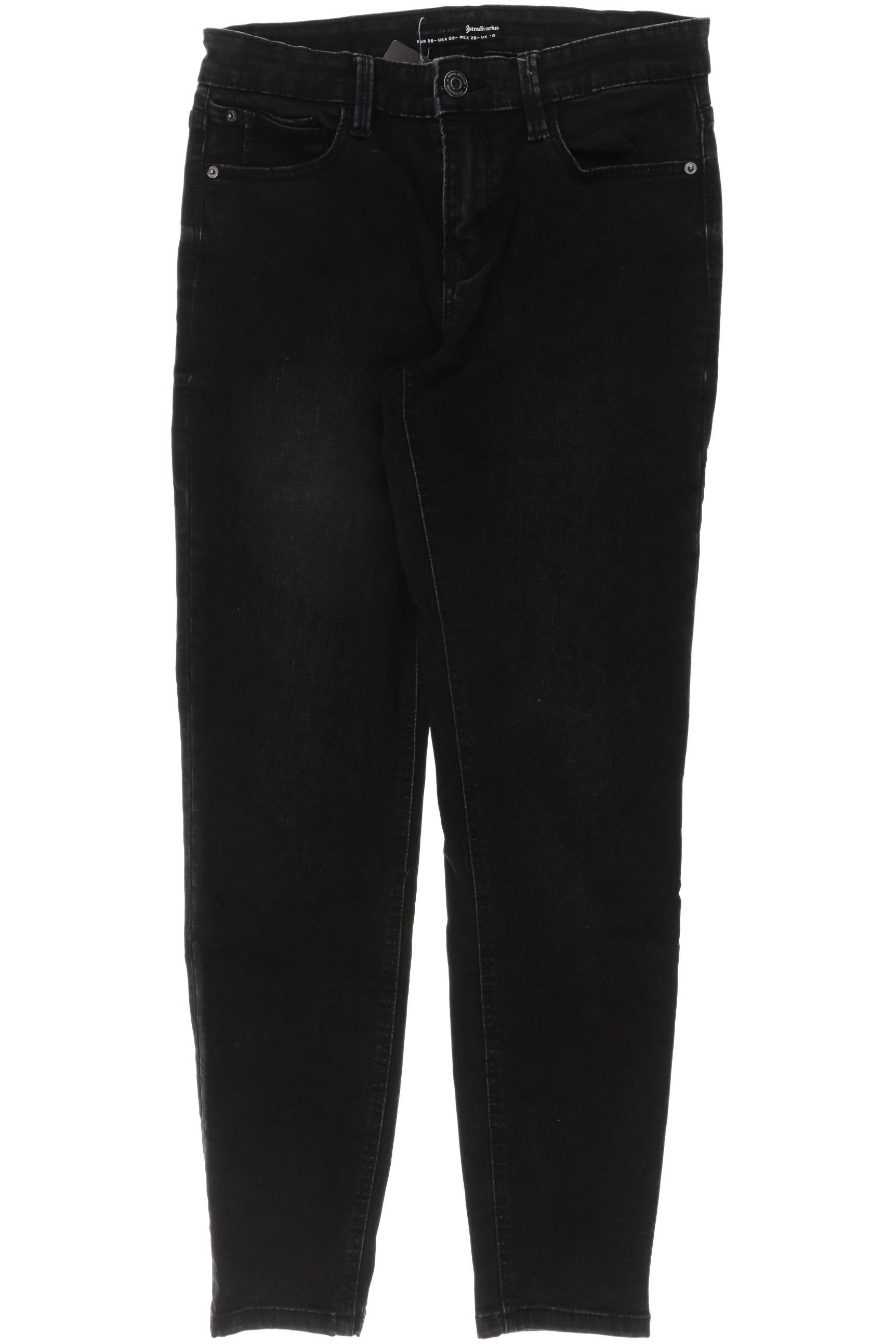 

Stradivarius Damen Jeans, schwarz, Gr. 38