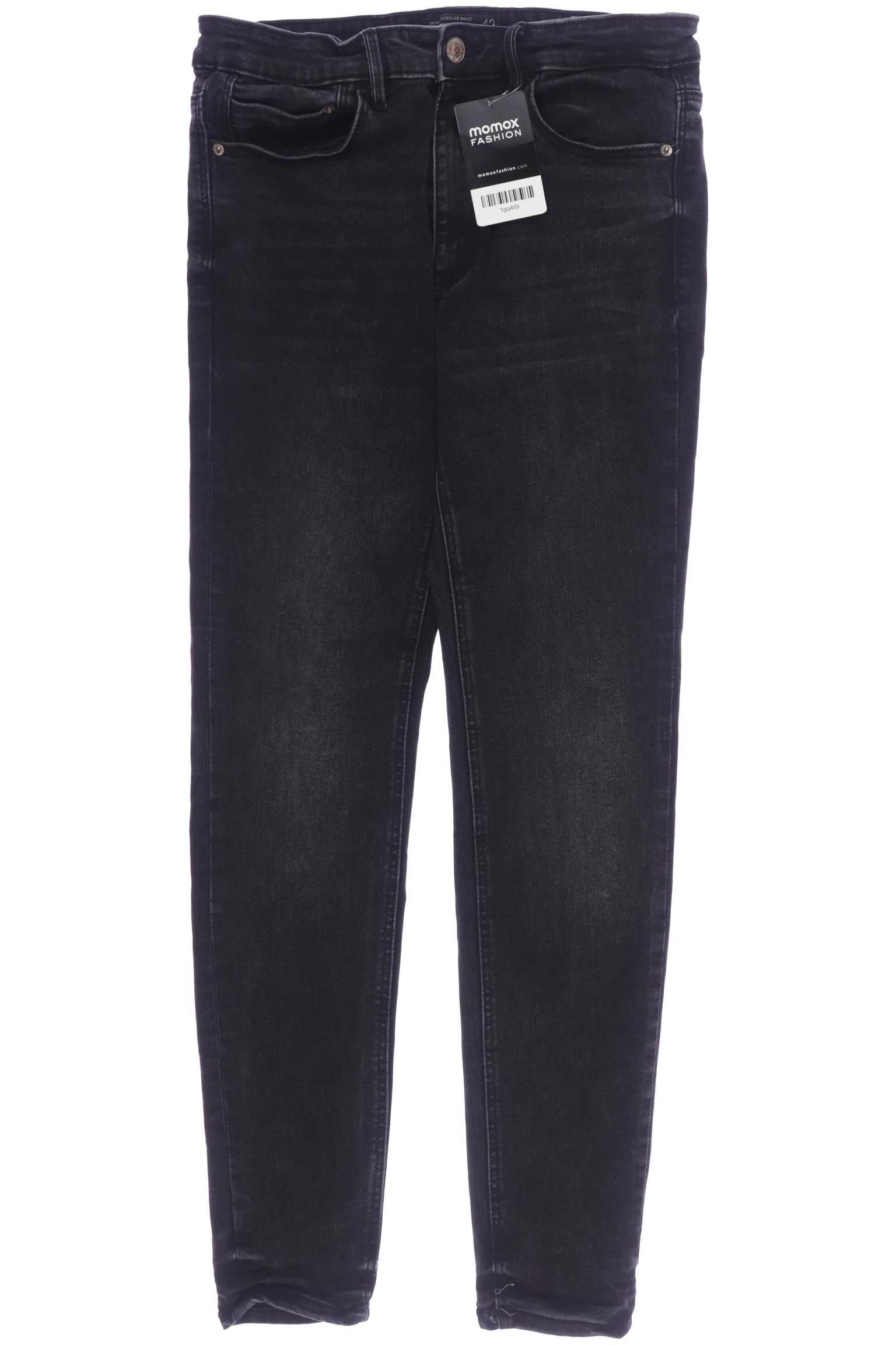 

Stradivarius Damen Jeans, schwarz, Gr. 42