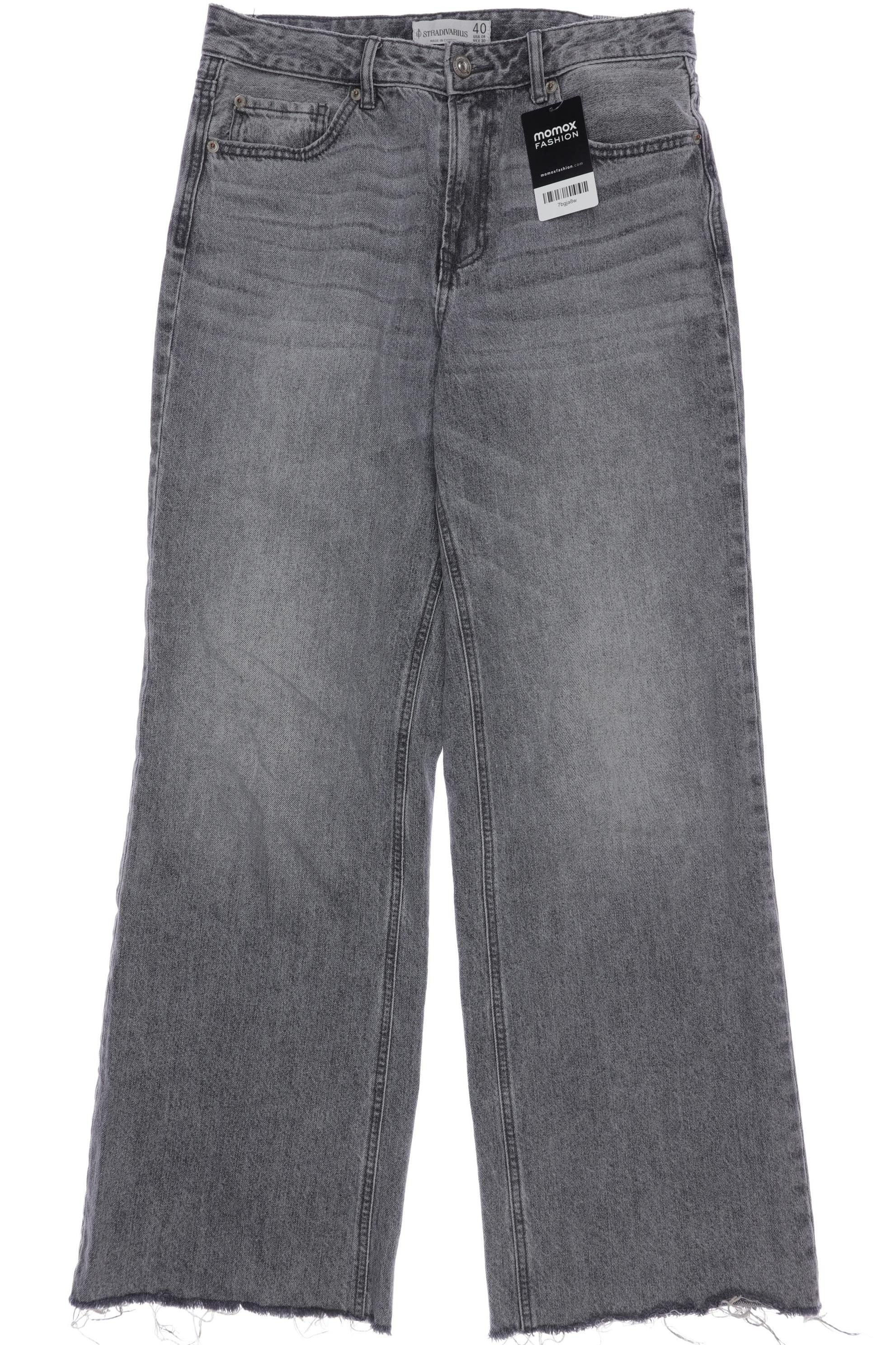 

Stradivarius Damen Jeans, grau, Gr. 40