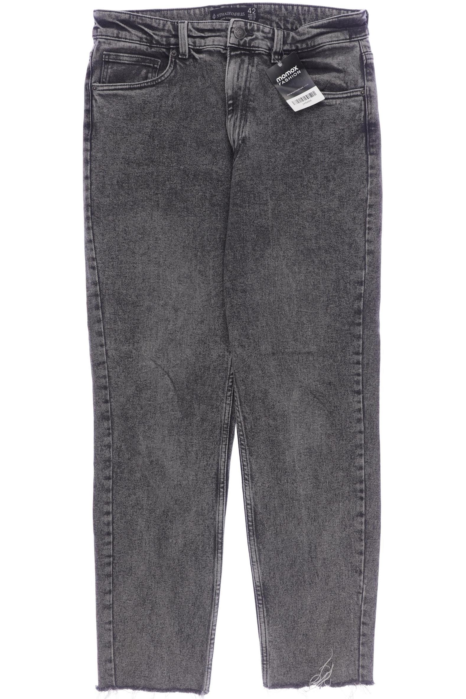 

Stradivarius Damen Jeans, grau, Gr. 42