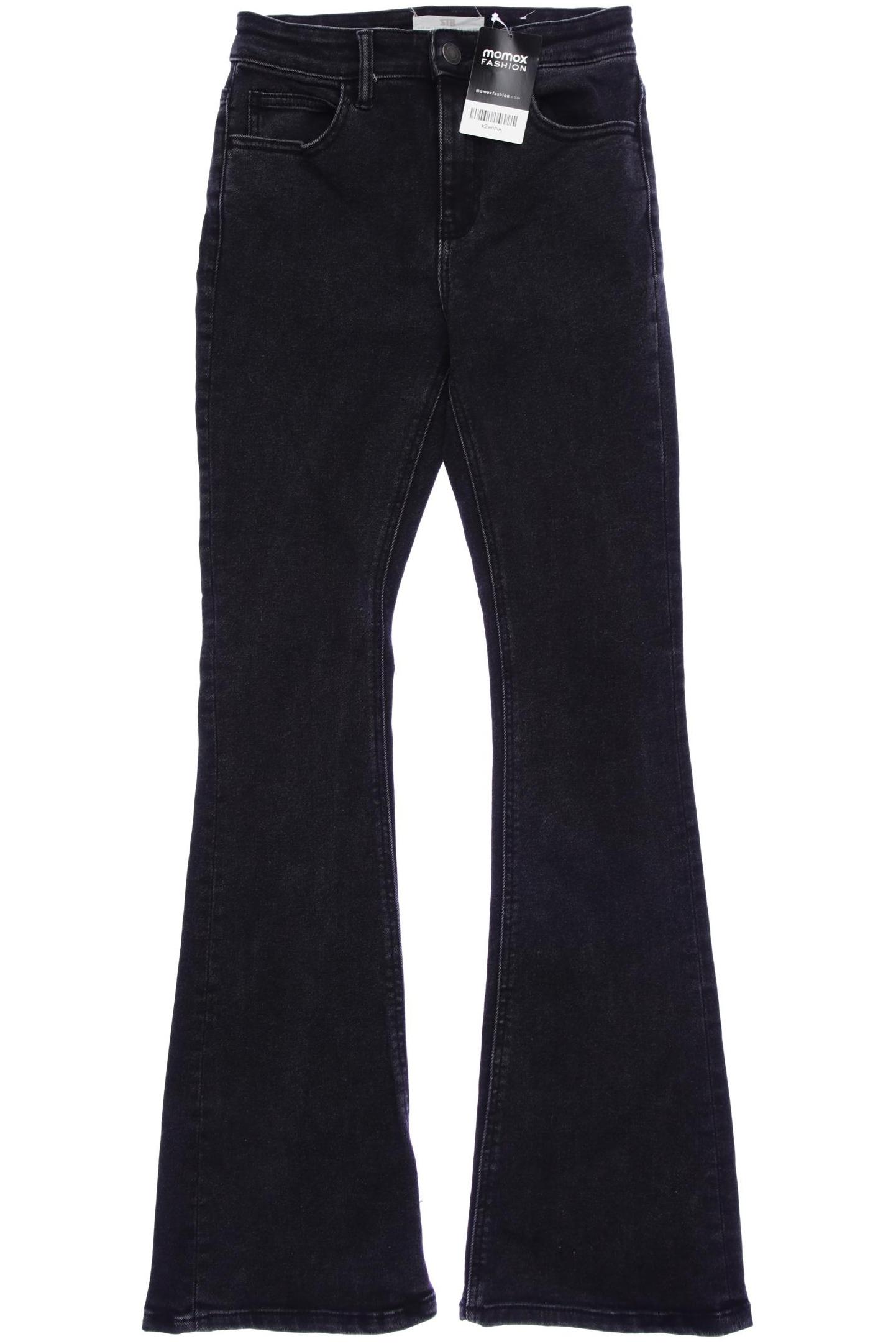 

Stradivarius Damen Jeans, schwarz, Gr. 34