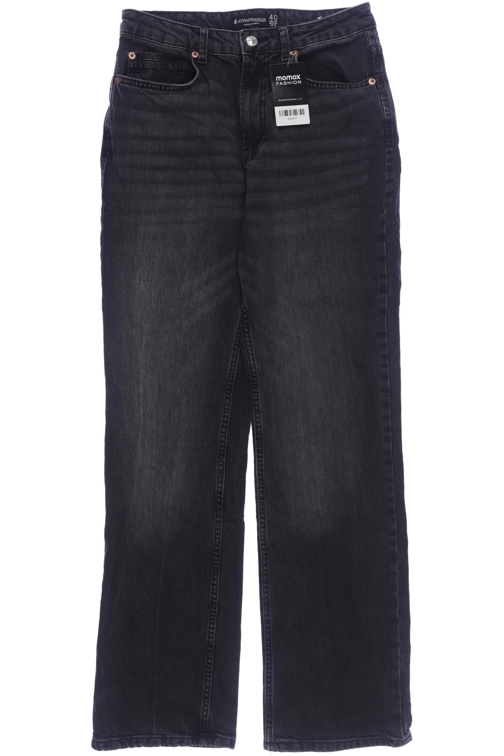 

Stradivarius Damen Jeans, grau, Gr. 40