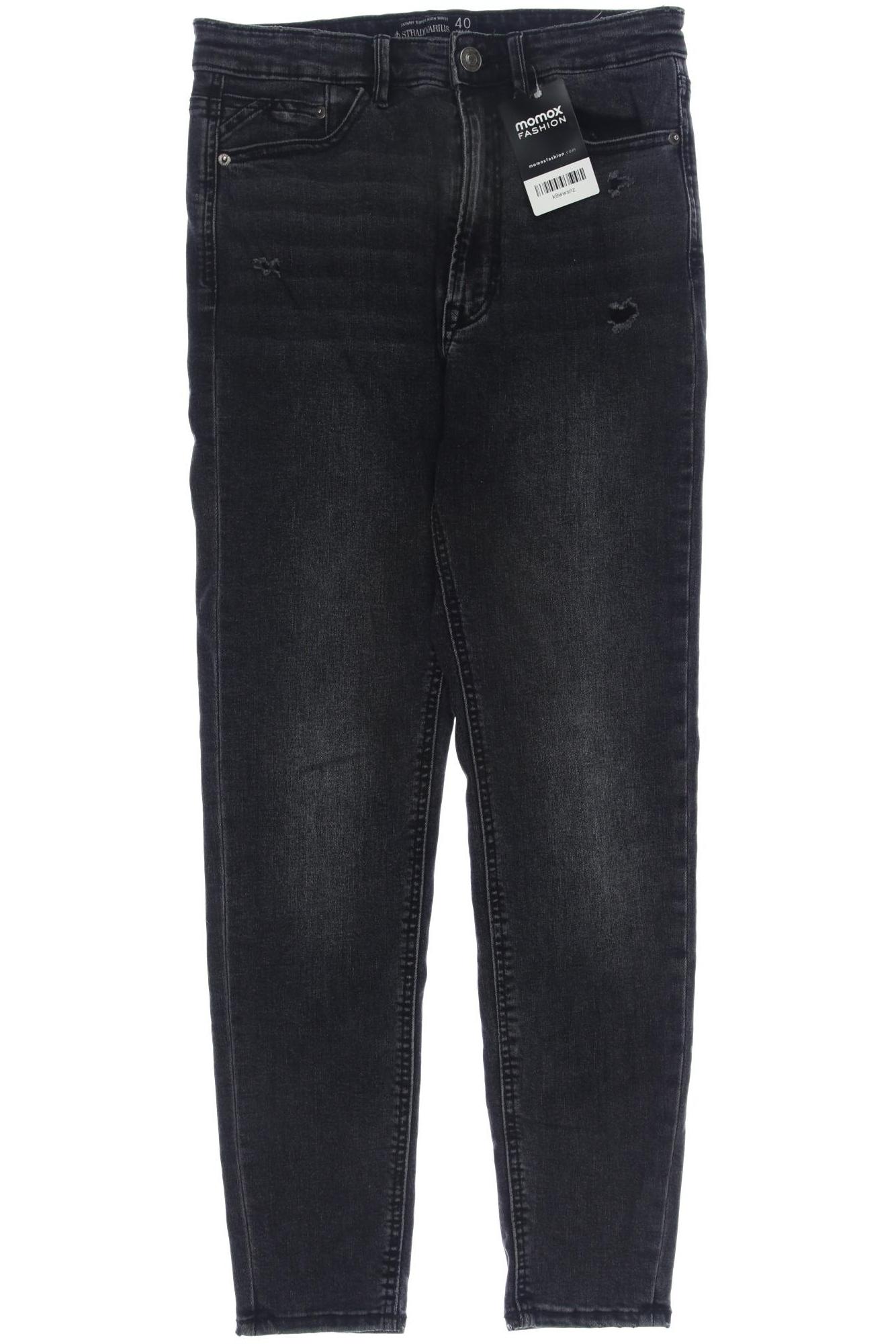 

Stradivarius Damen Jeans, grau, Gr. 40