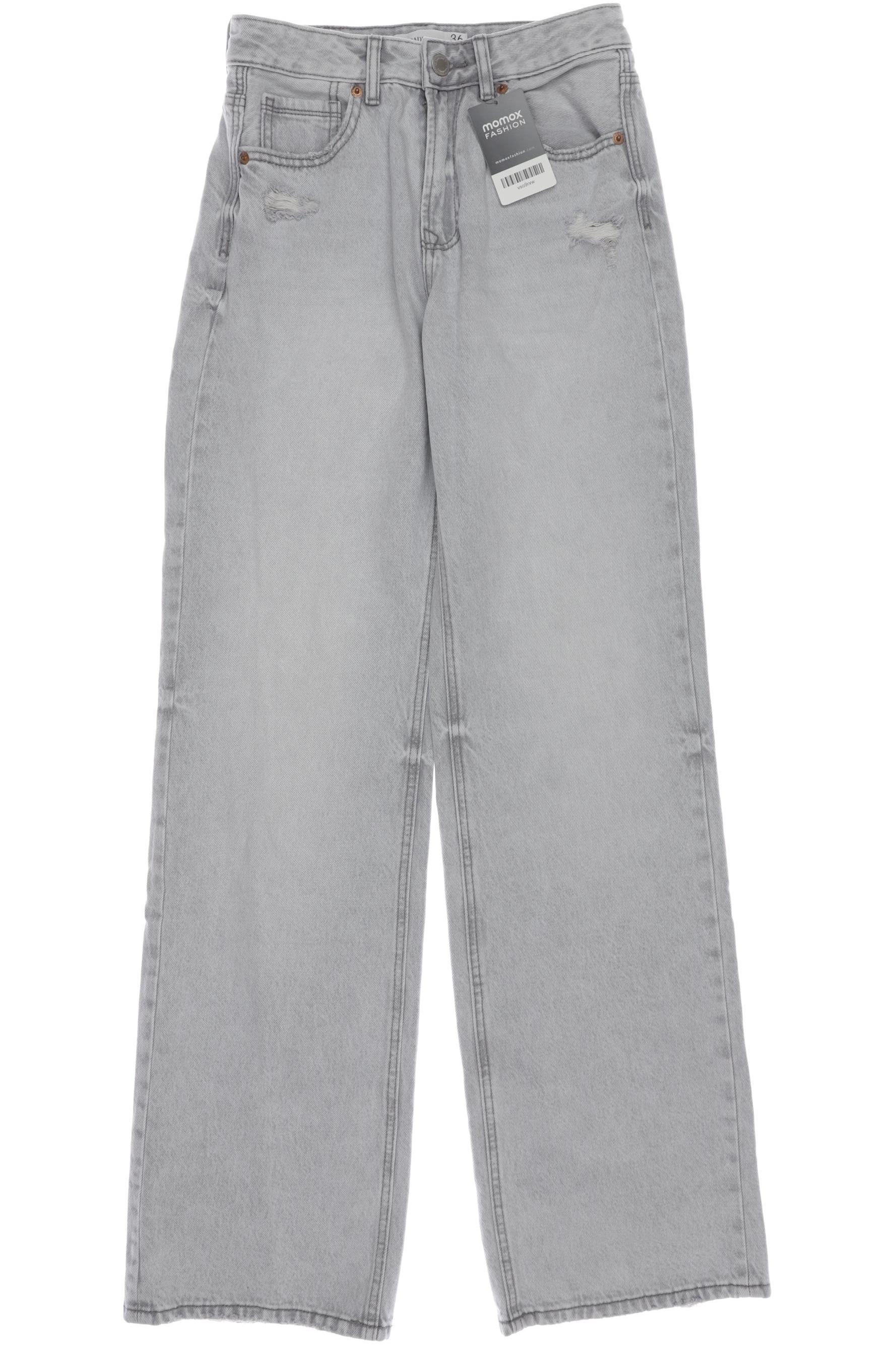 

Stradivarius Damen Jeans, grau, Gr. 36