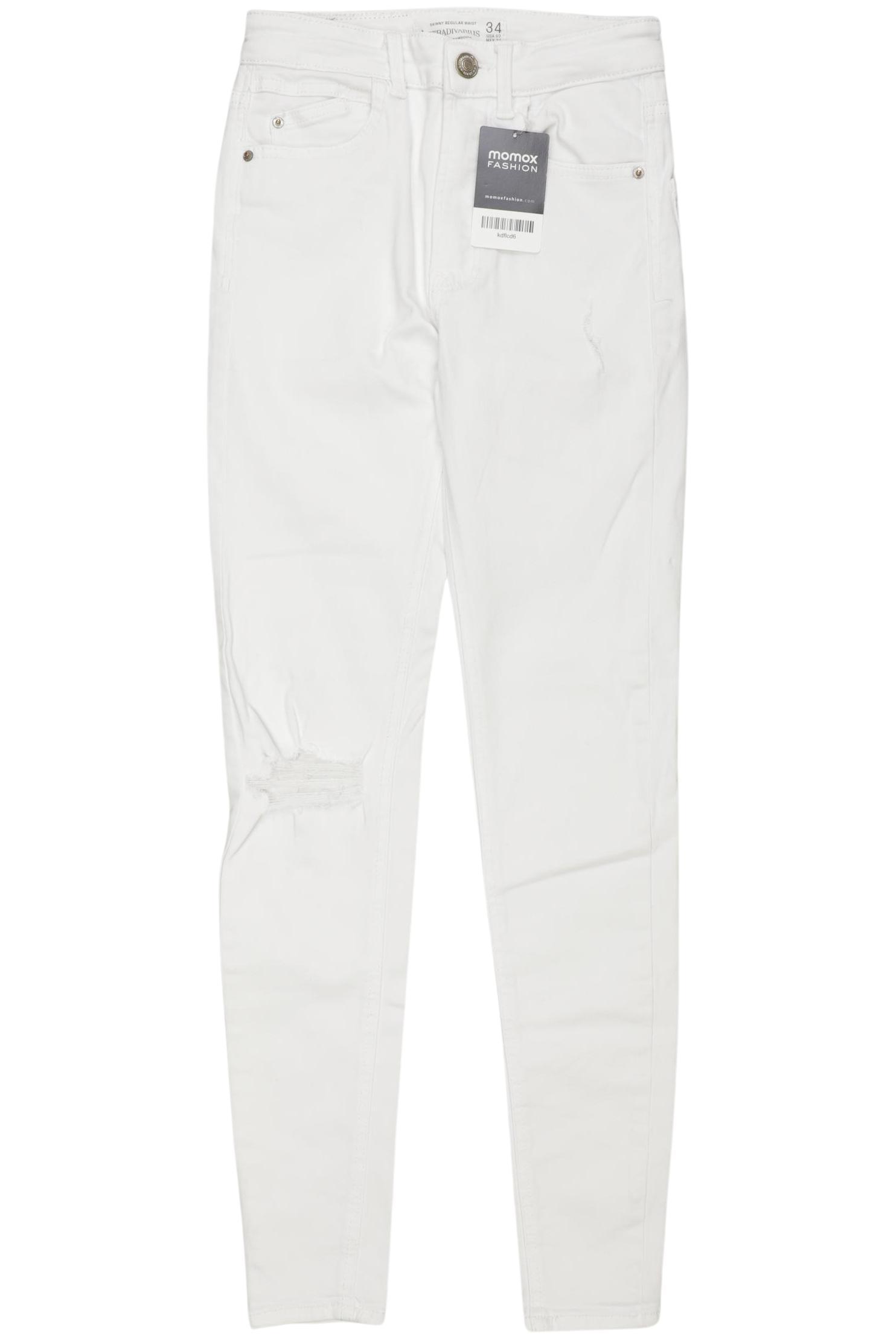 

Stradivarius Damen Jeans, weiß, Gr. 34