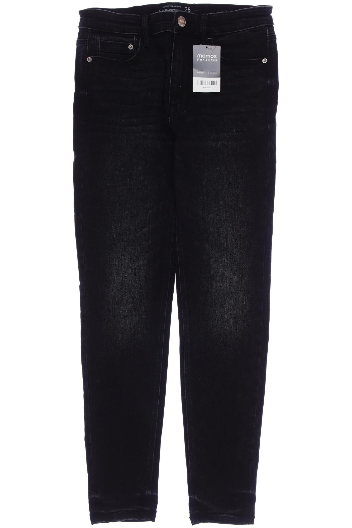 

Stradivarius Damen Jeans, schwarz, Gr. 38