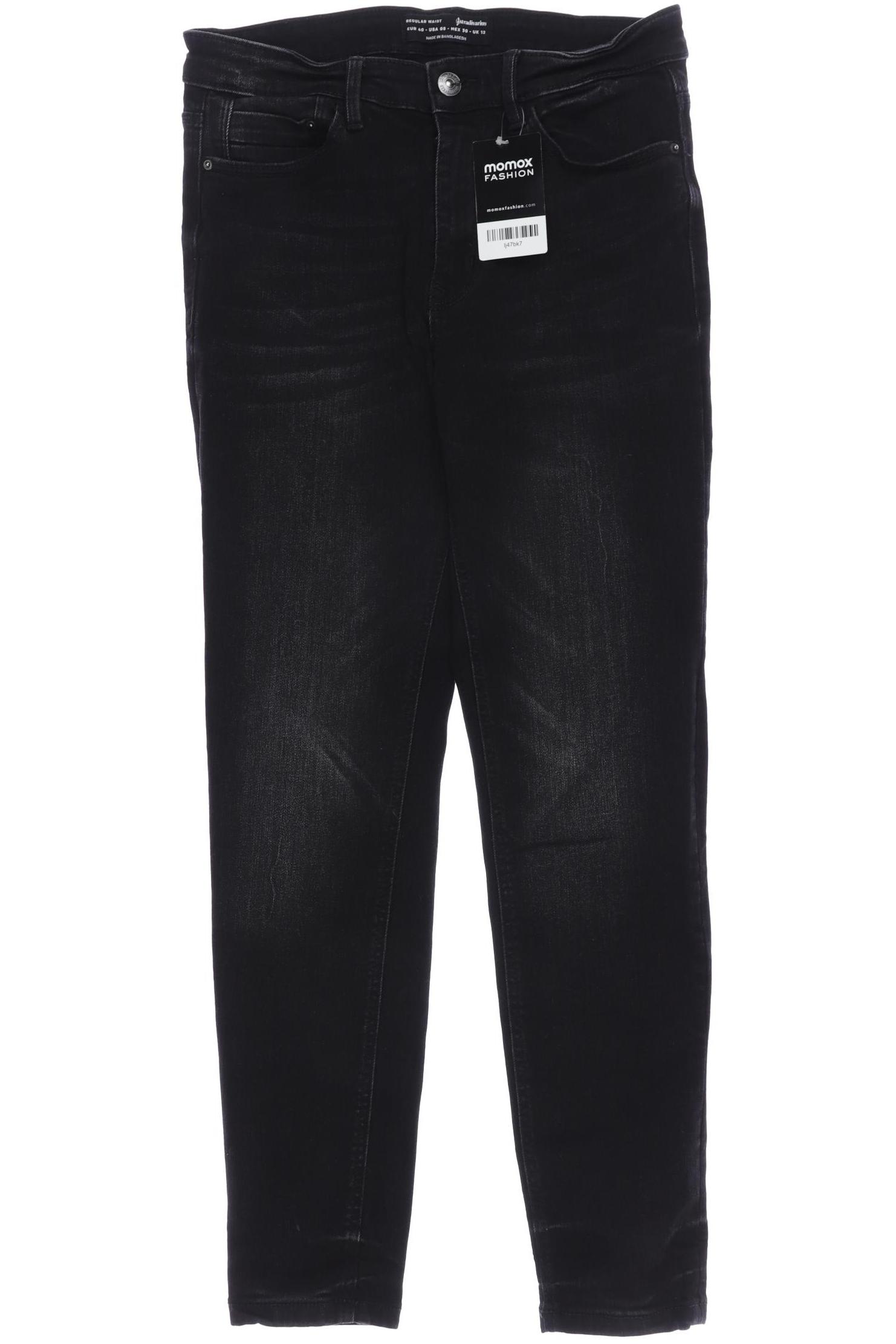 

Stradivarius Damen Jeans, schwarz, Gr. 40