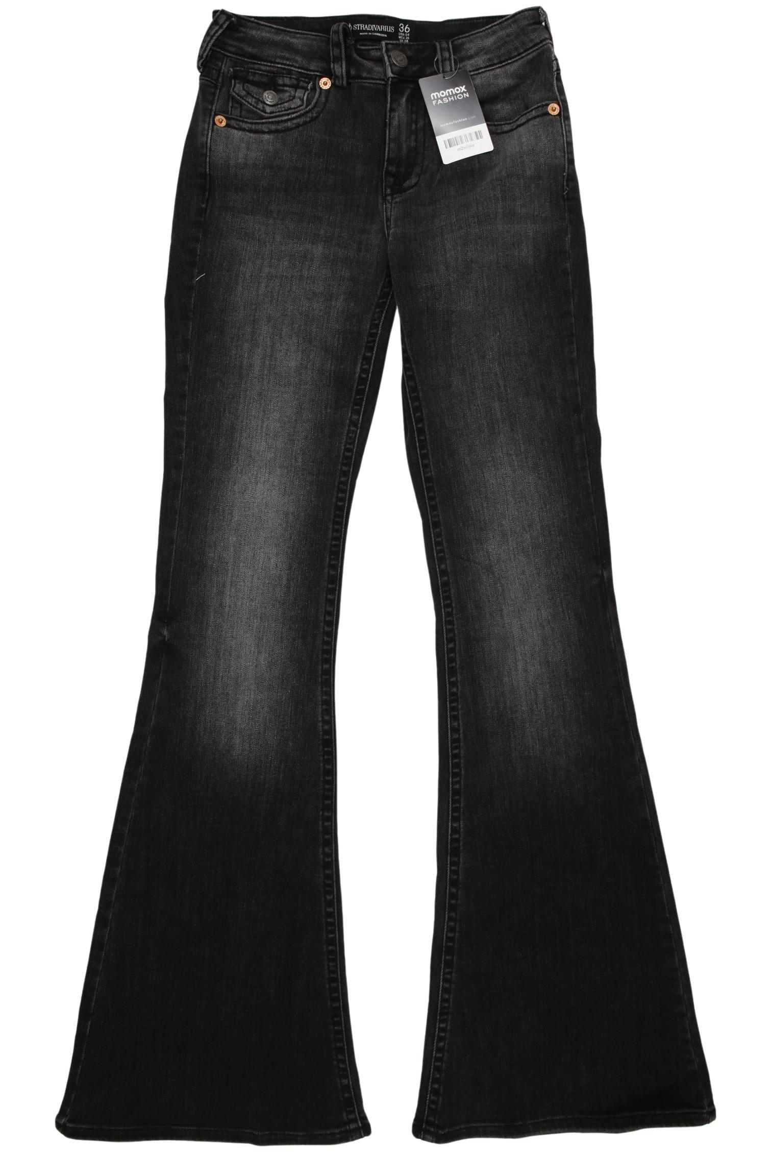 

Stradivarius Damen Jeans, schwarz, Gr. 36