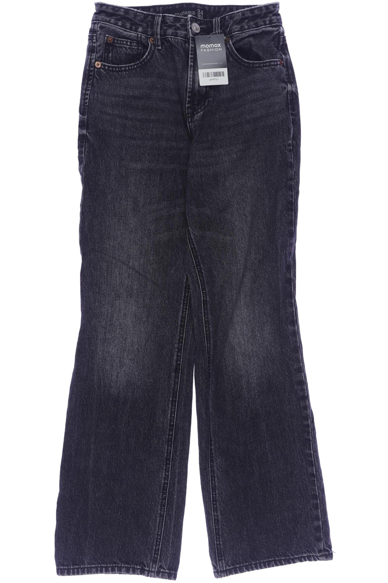 

Stradivarius Damen Jeans, schwarz, Gr. 34