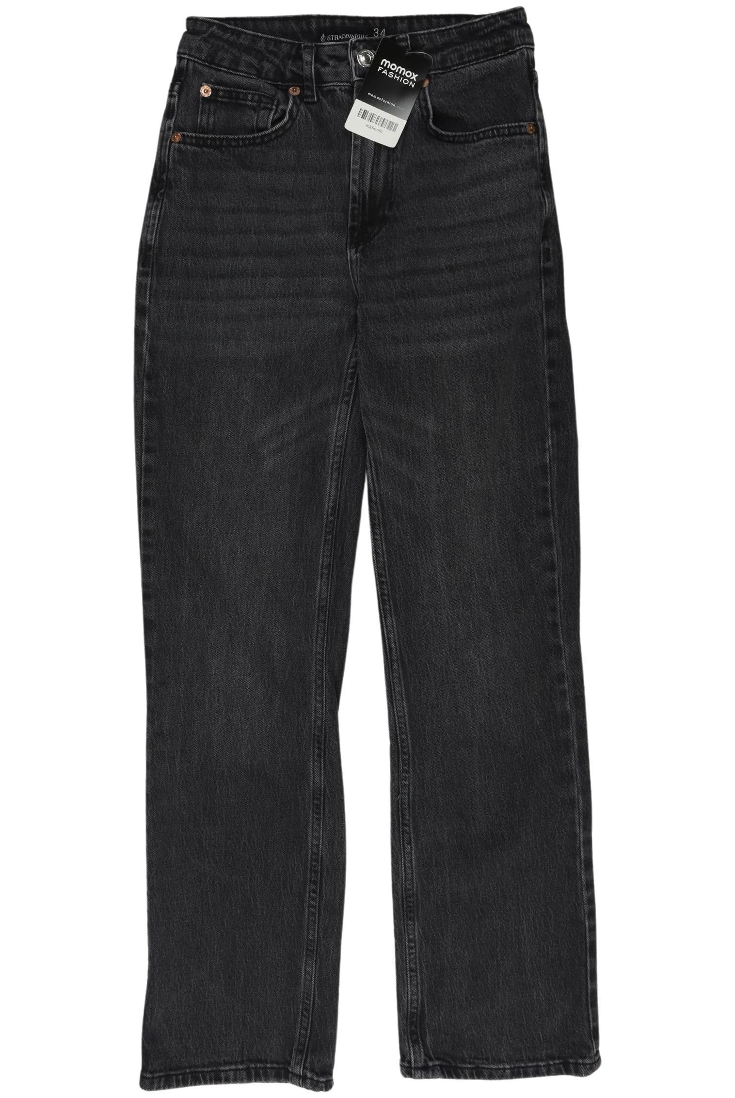 

Stradivarius Damen Jeans, grau, Gr. 24